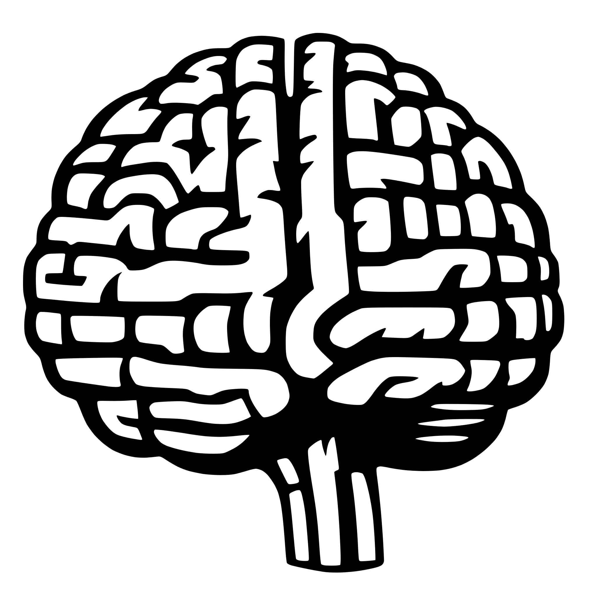 AI-generated SVG of a brain