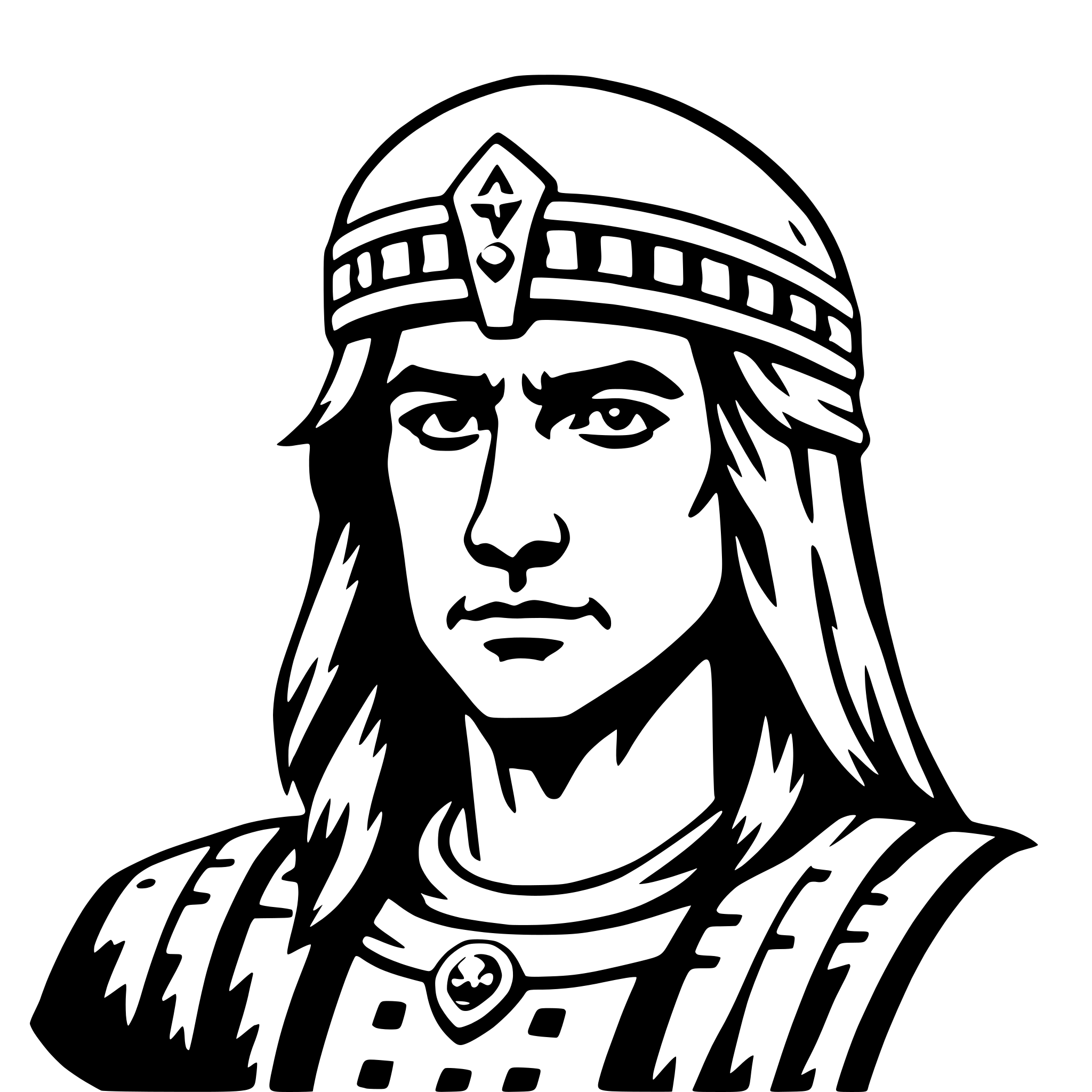 AI-generated SVG of a attila the hun
