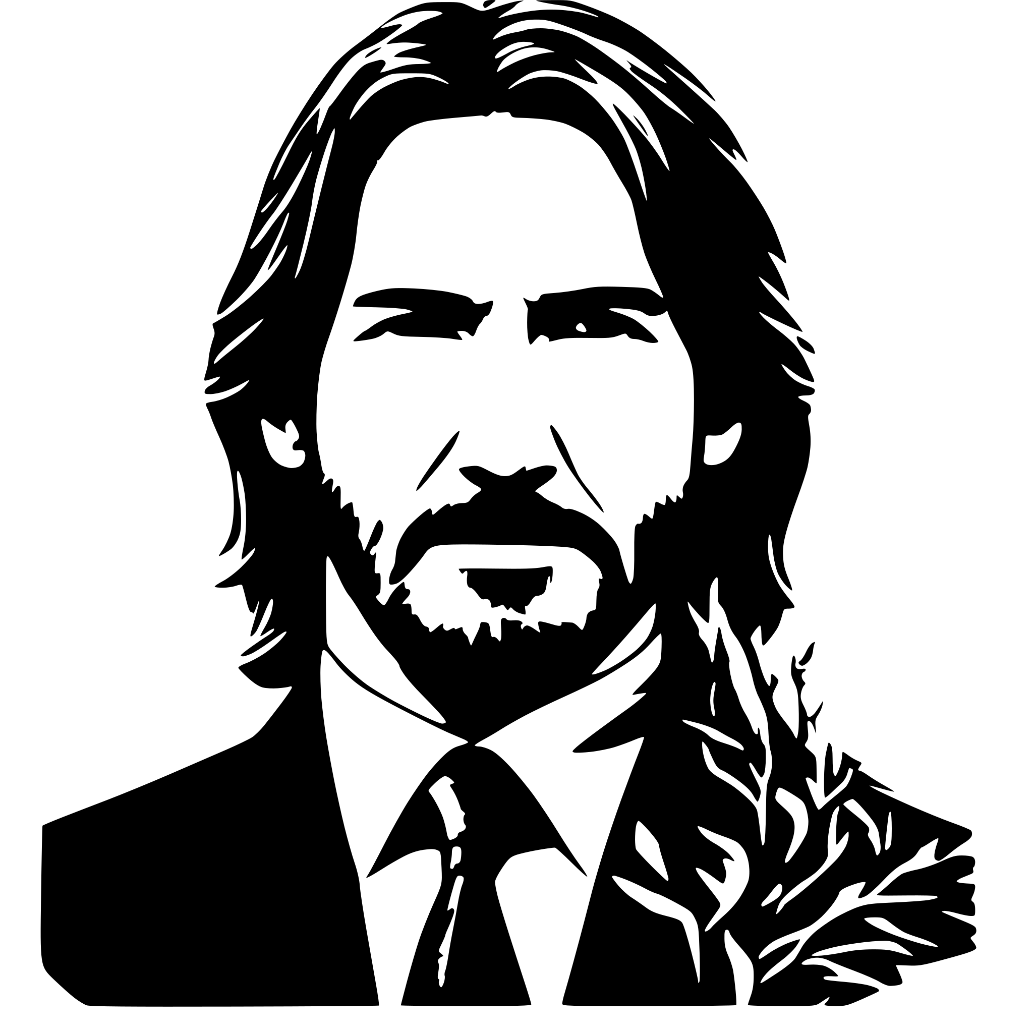 AI-generated SVG of 'John wick poster'