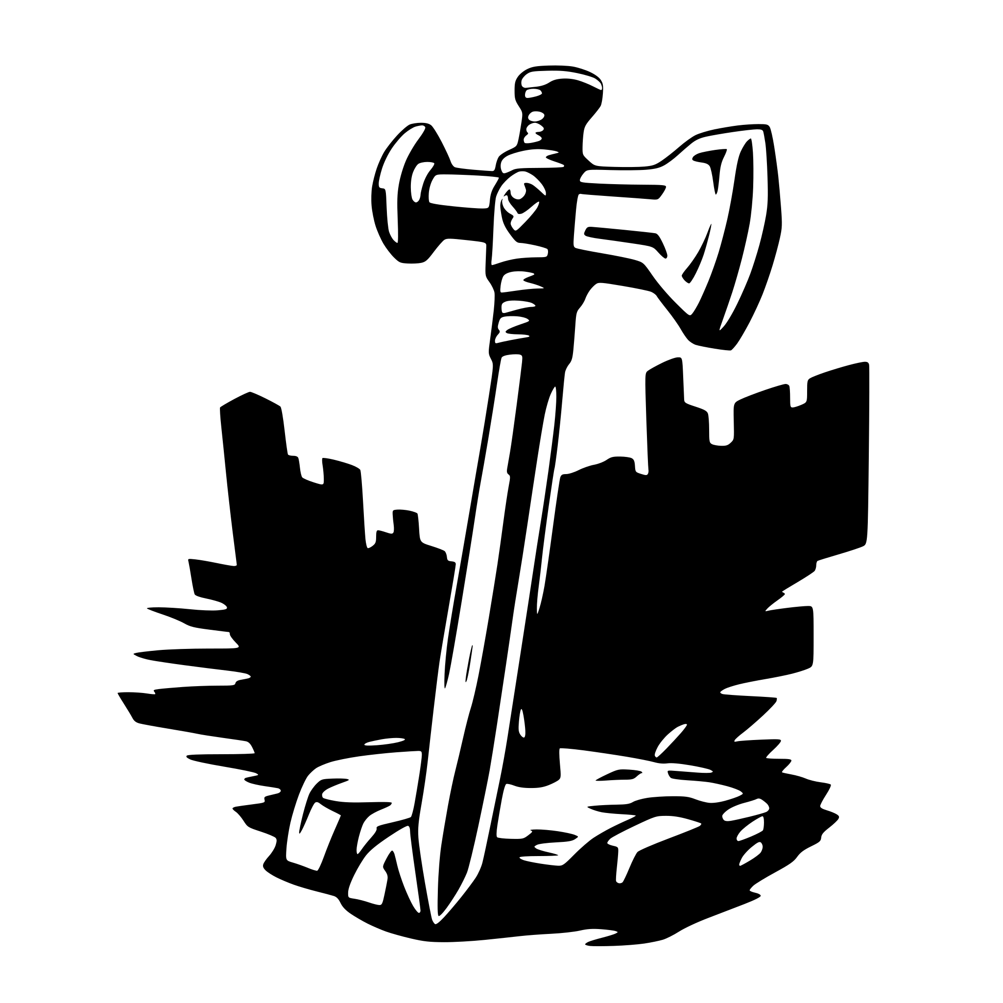 AI-generated SVG of 'a War hammer'