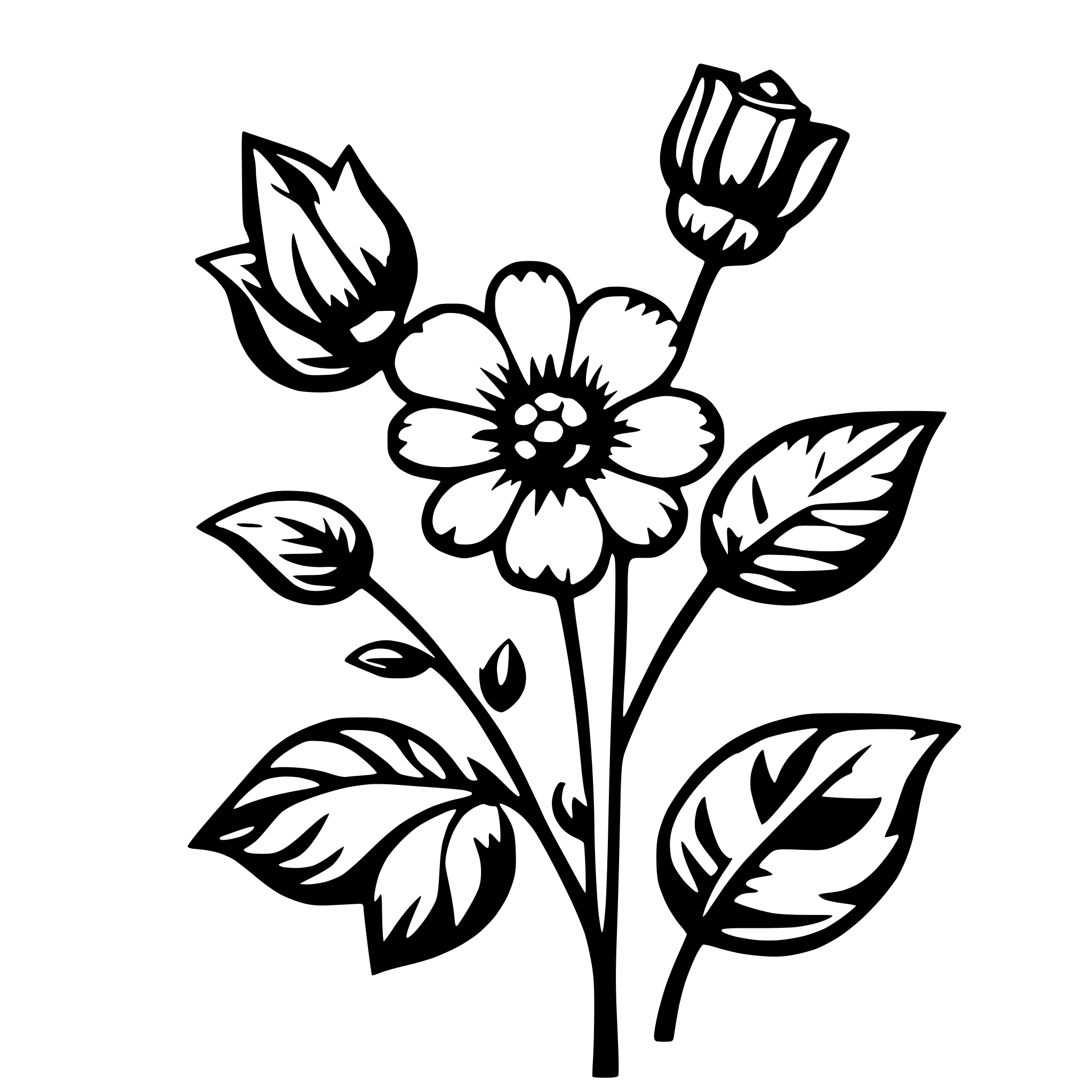 AI-generated SVG of 'floral pattern'