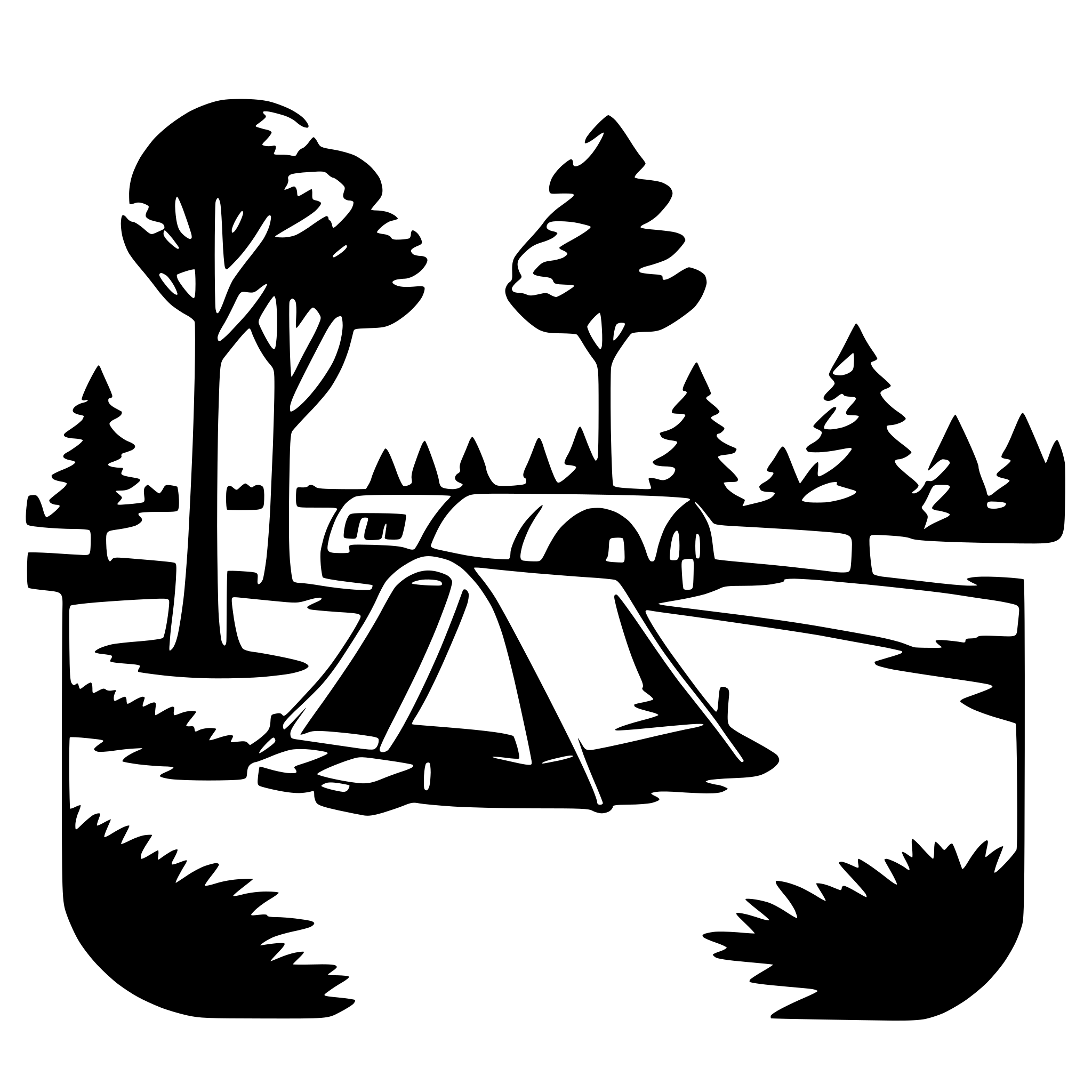 AI-generated SVG of 'campground'