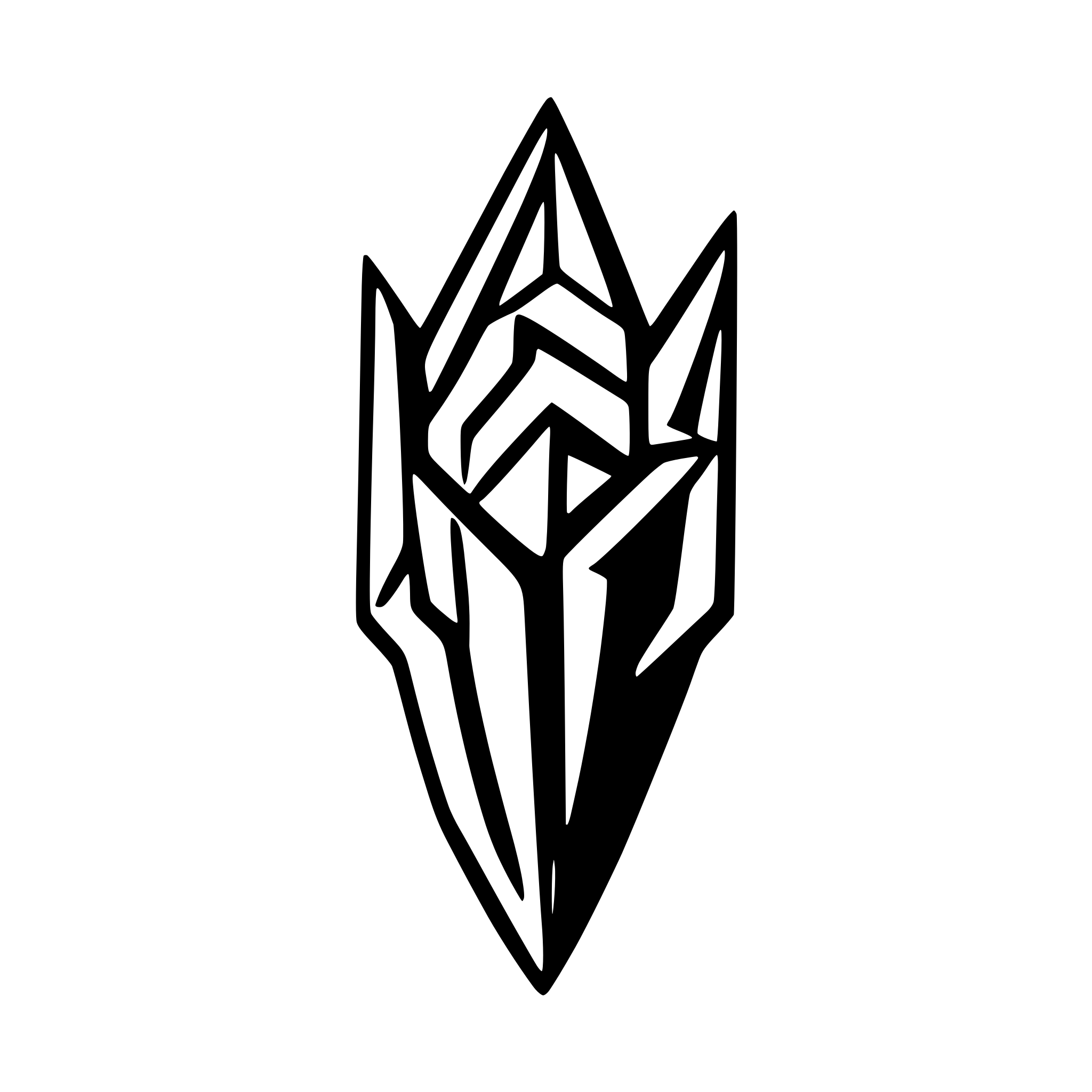 AI-generated SVG of a legendary shard inspired by a dragon shape