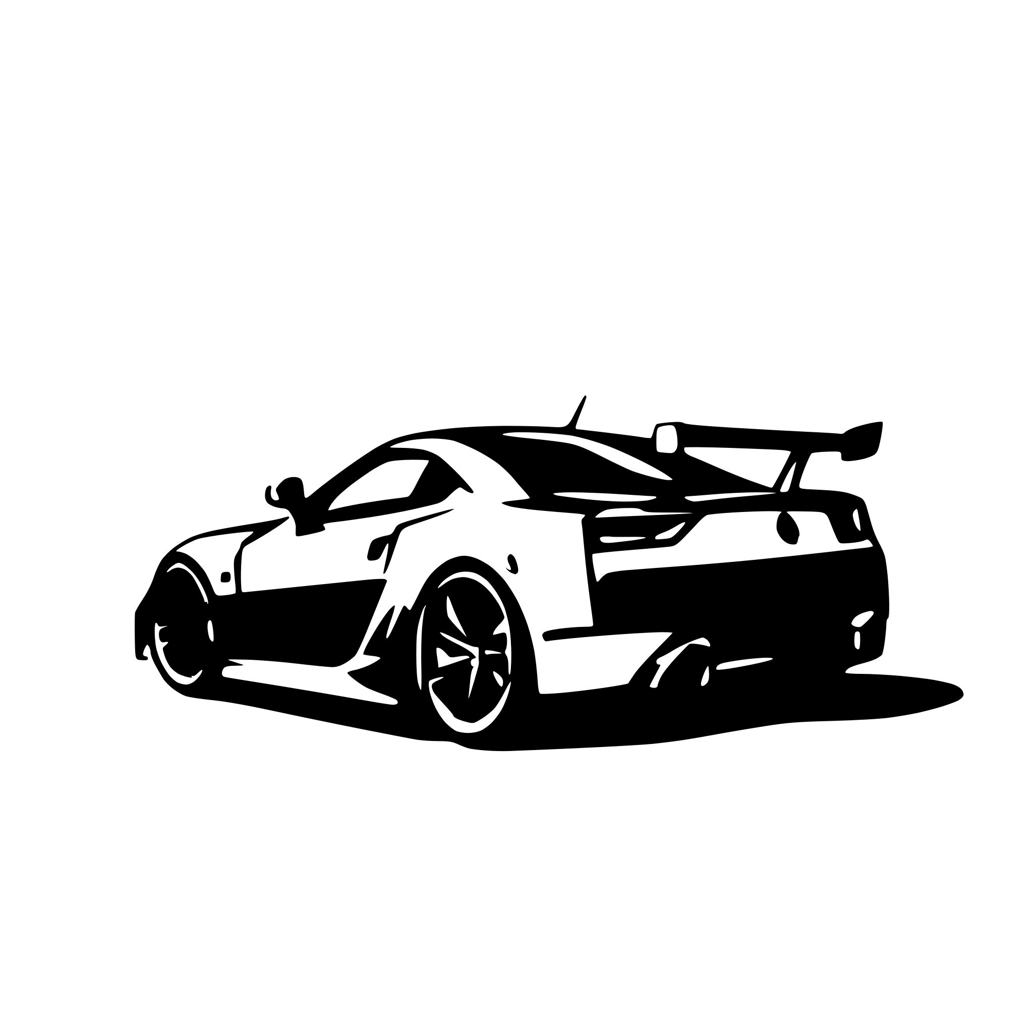 AI-generated SVG of a Lexus LFA as a drawing to color in. Without Logos.