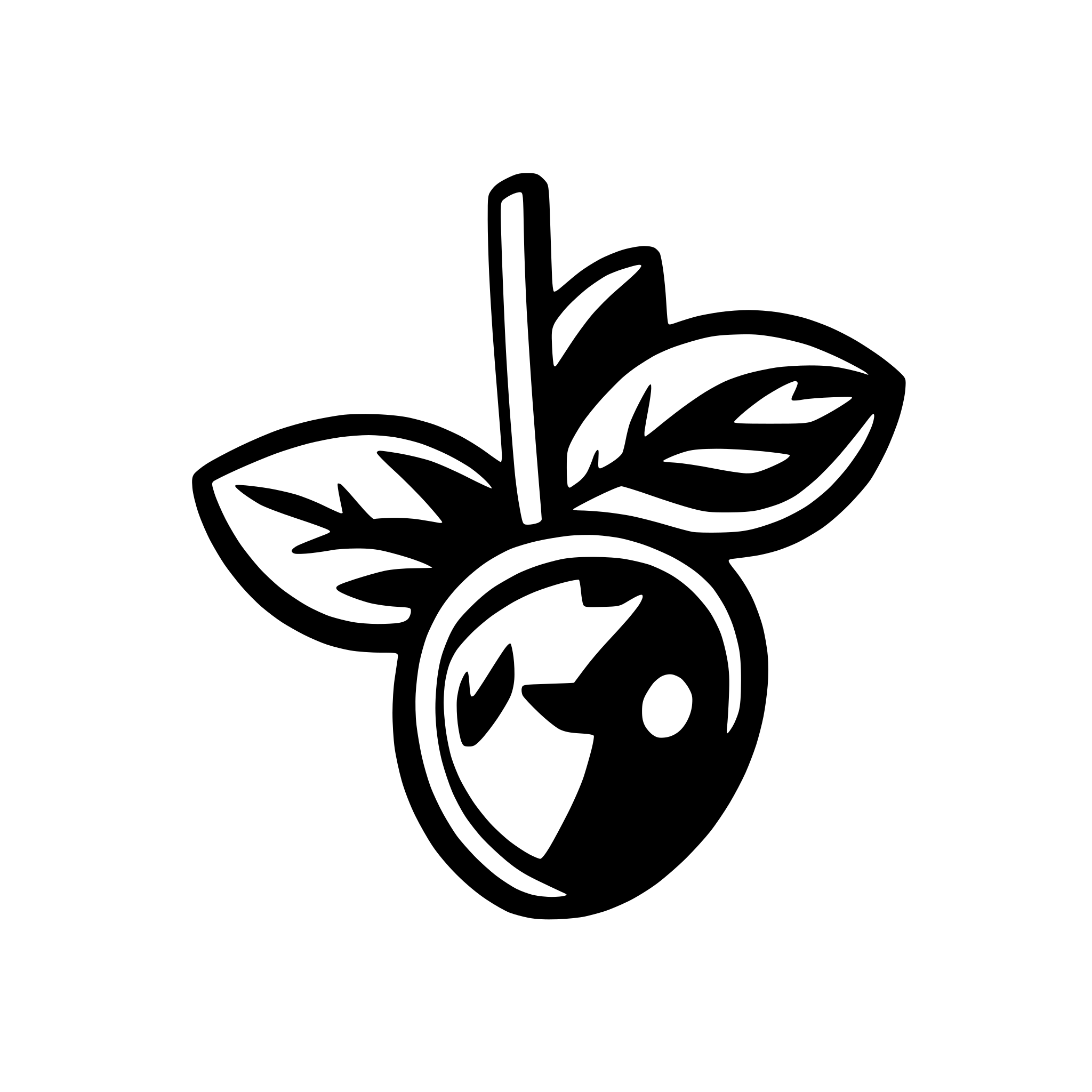 AI-generated SVG of a berry on stem icon, line art only, ultra minimal, no fill, thick outline, flat vector style, suitable for 16x16 pixels