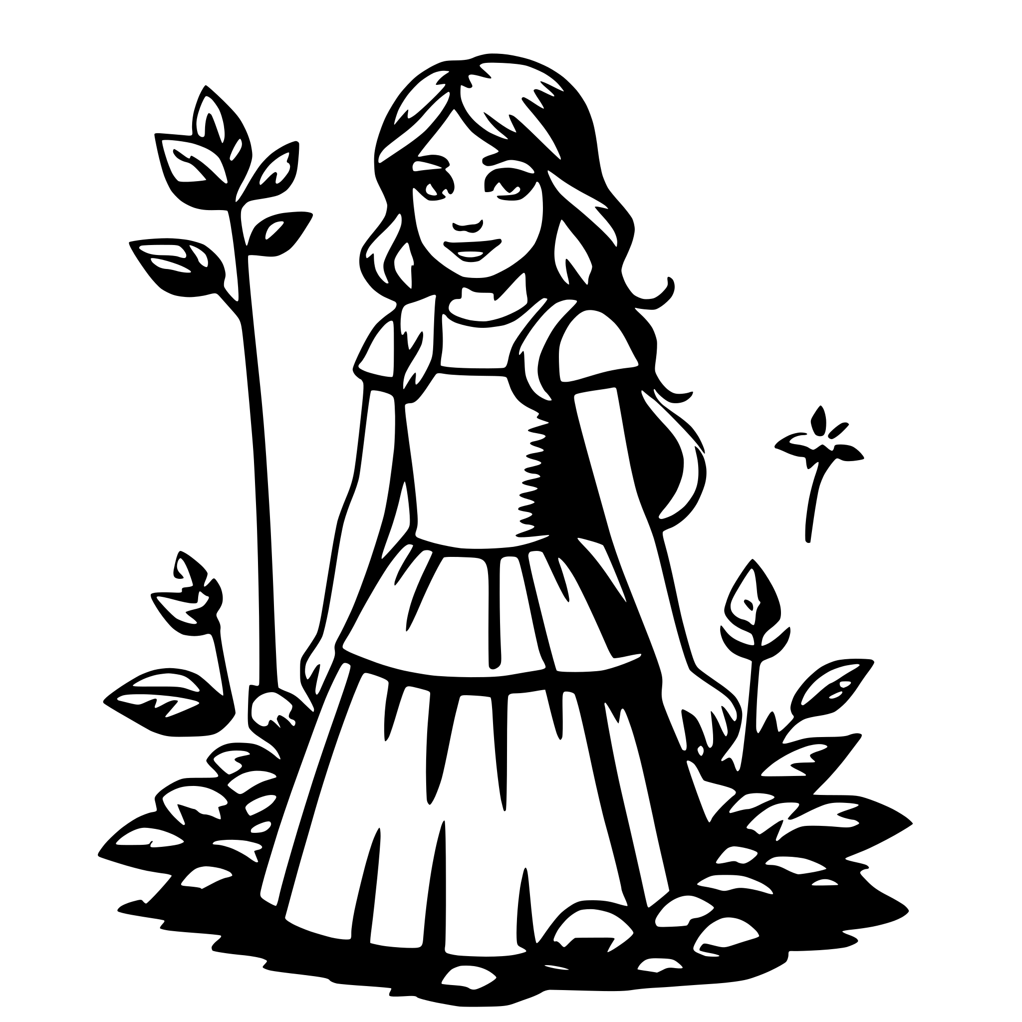 AI-generated SVG of 'woodland fairy'