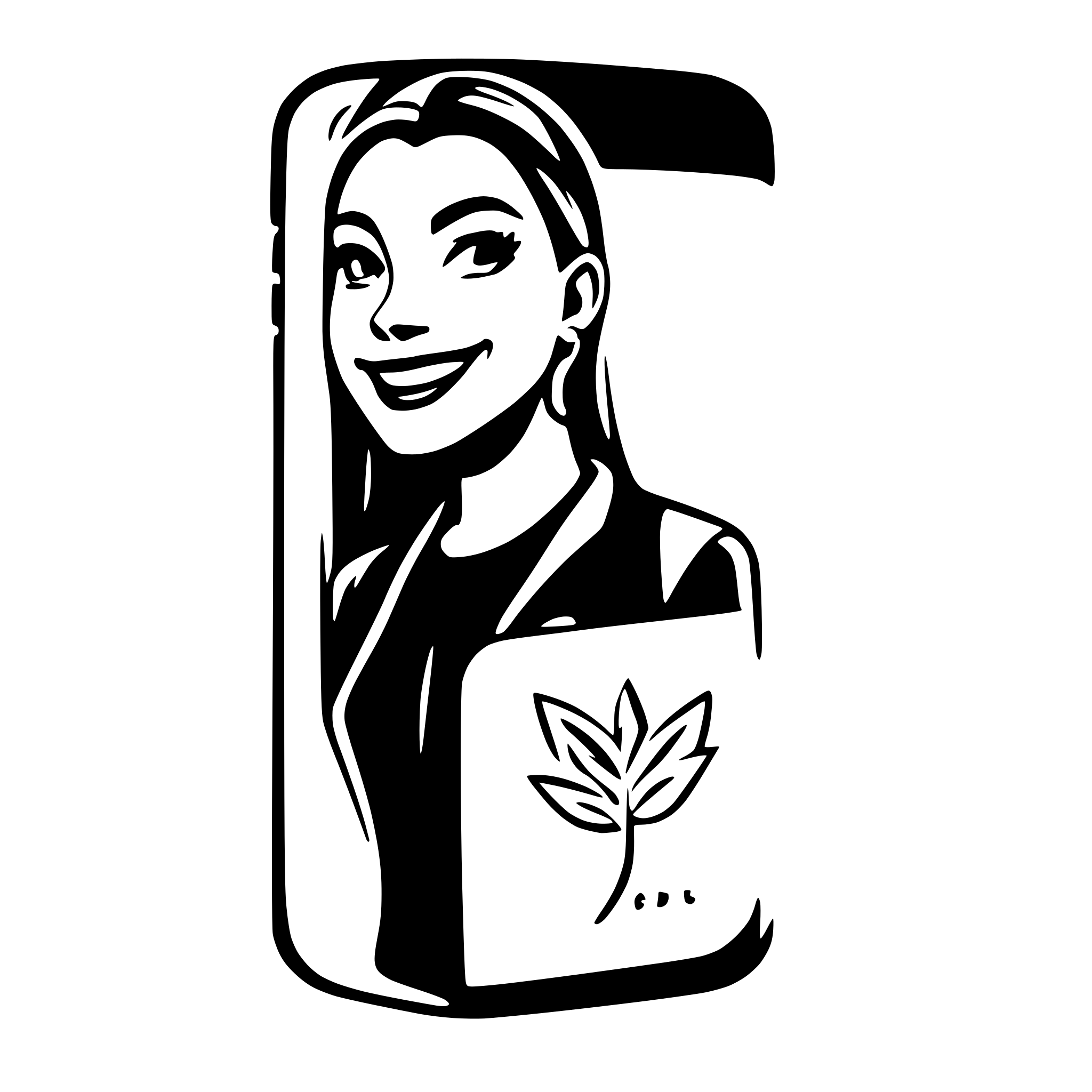 AI-generated SVG of a logotipo de uma storymaker ``kerica valadares´´ faz vídeos profissionais com o celular