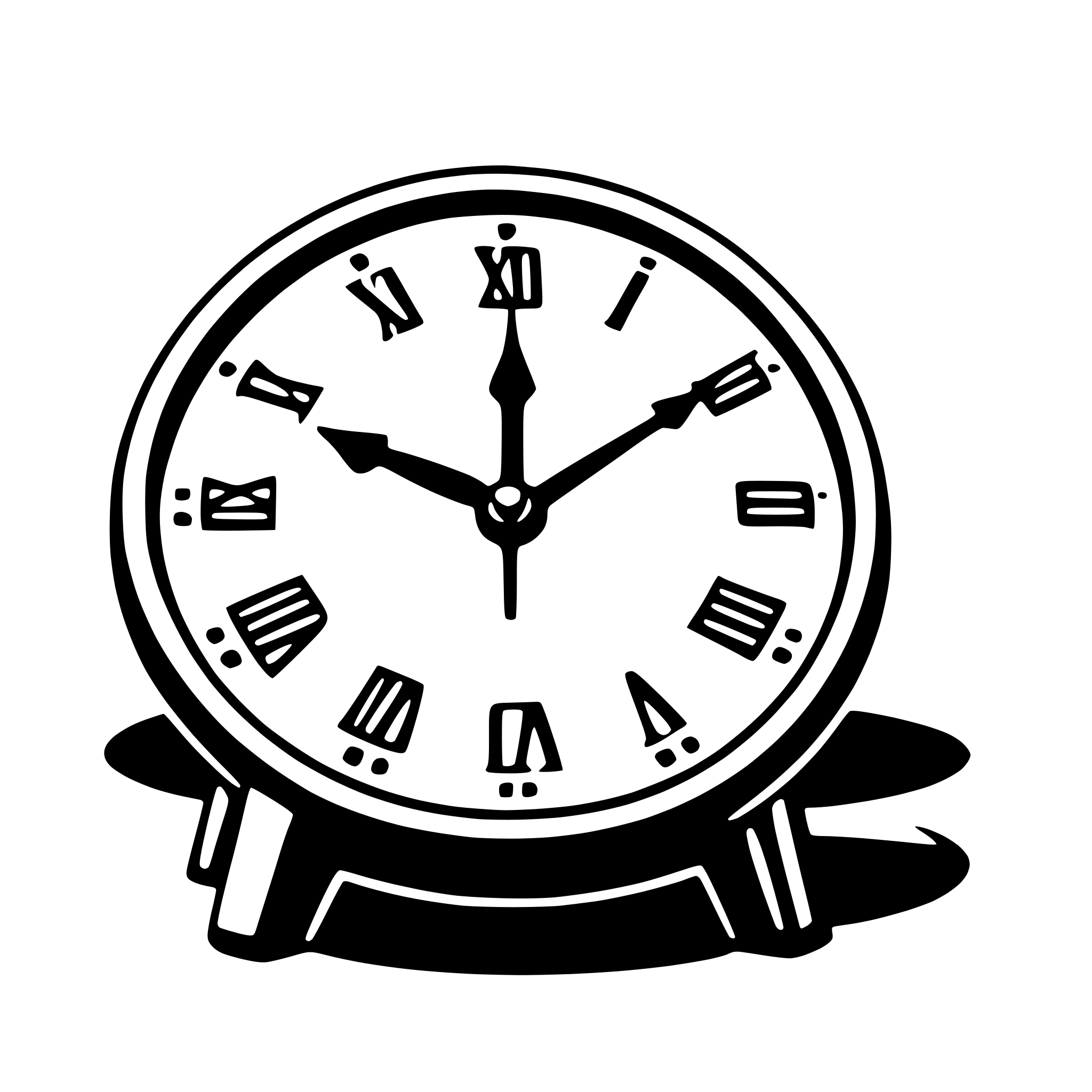 AI-generated SVG of a clock