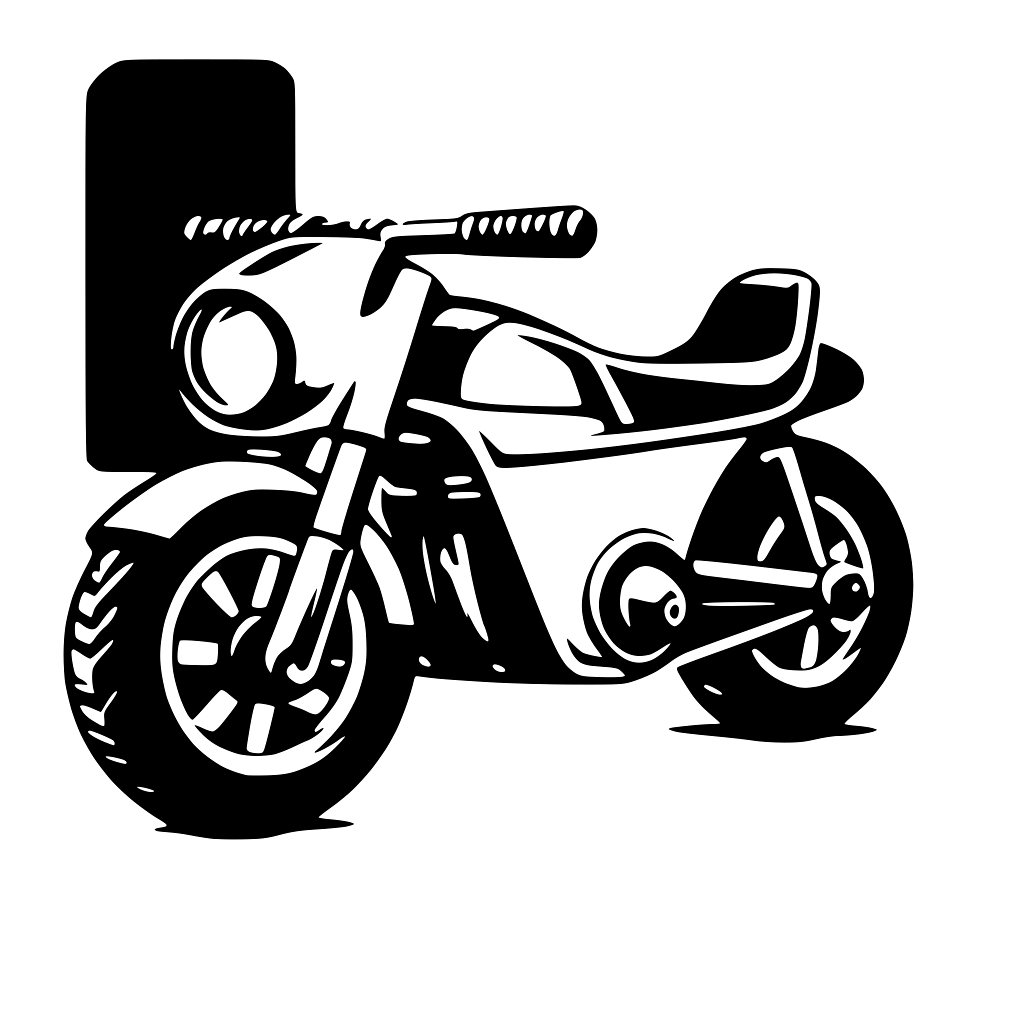 AI-generated SVG of 'sporty pocket bike'