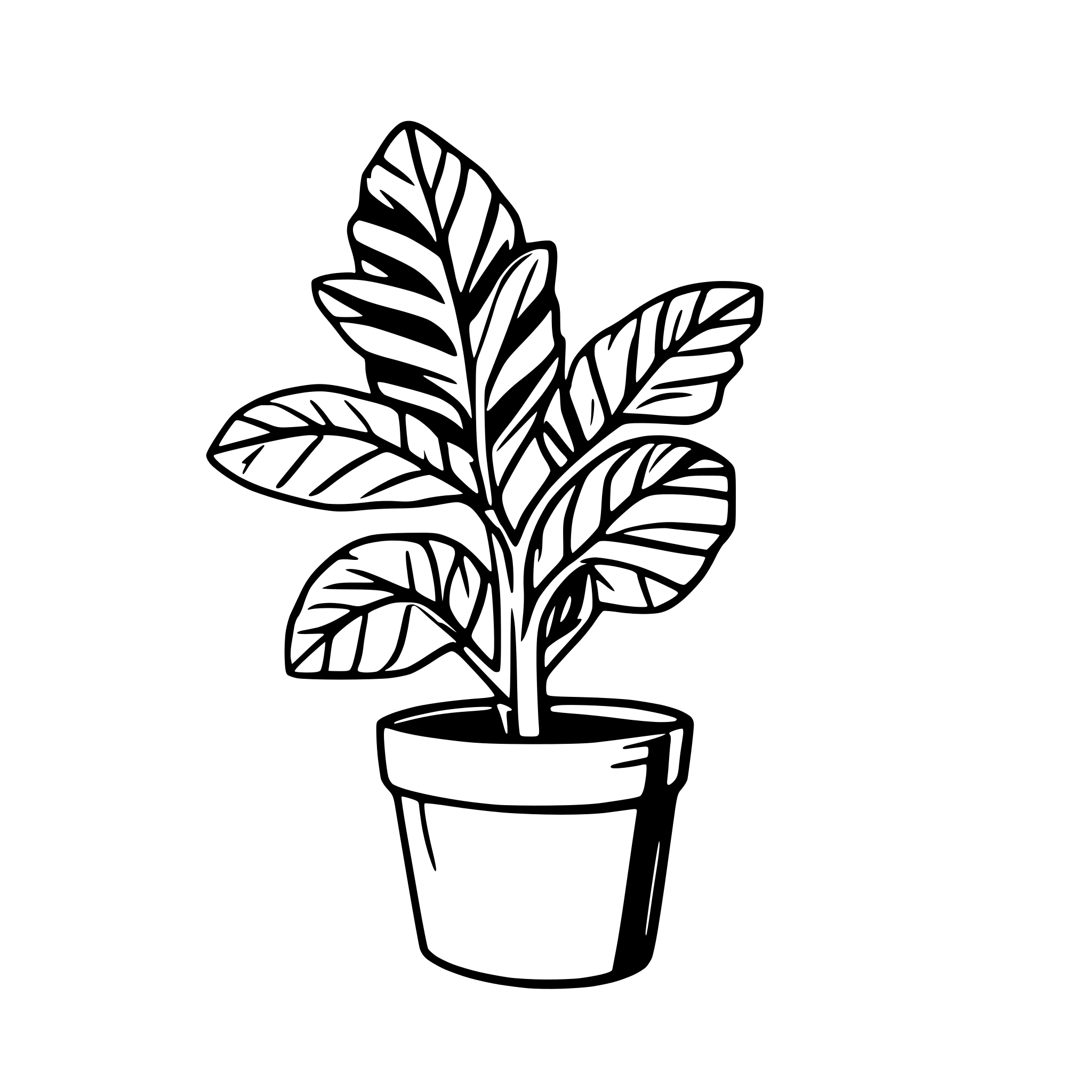 AI-generated SVG of 'Chilipepper fern plant'