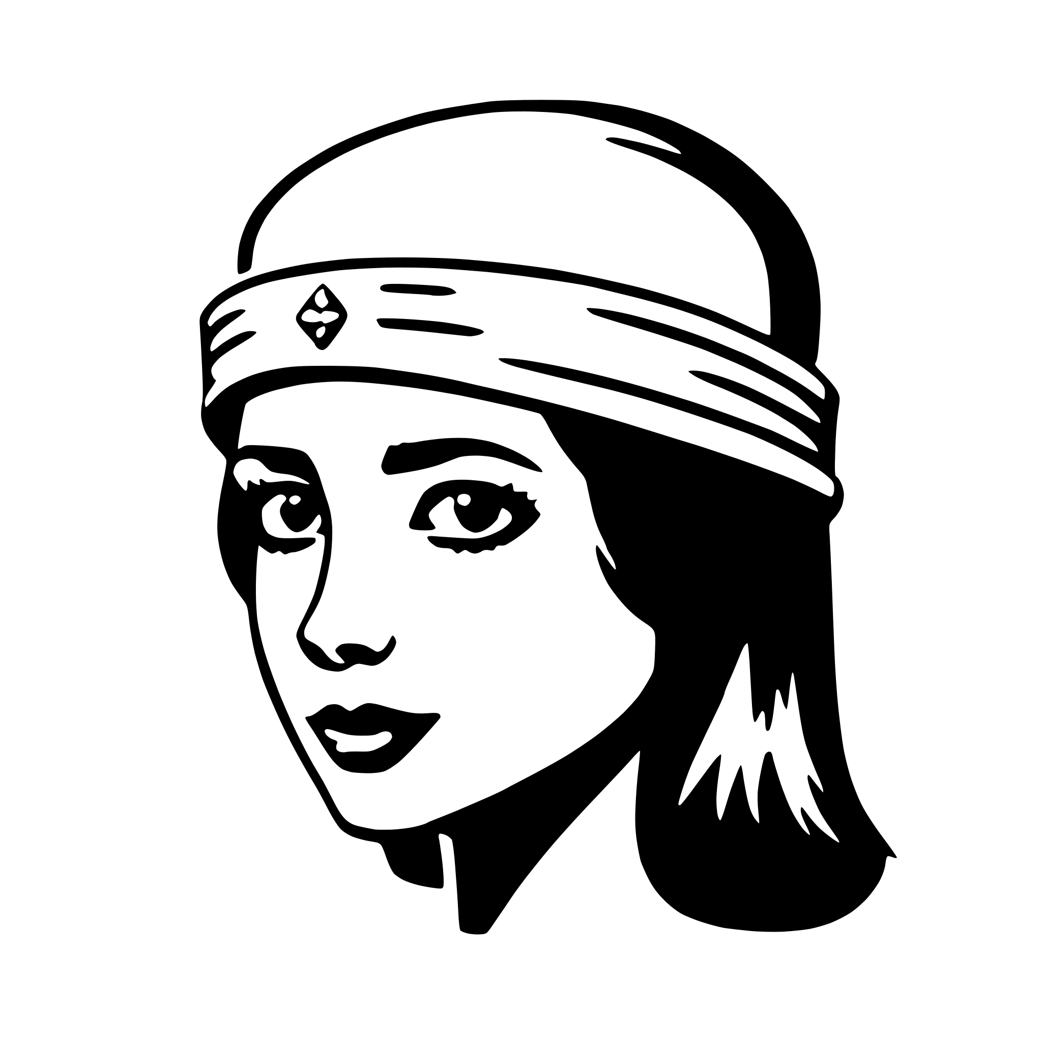 AI-generated SVG of a headband