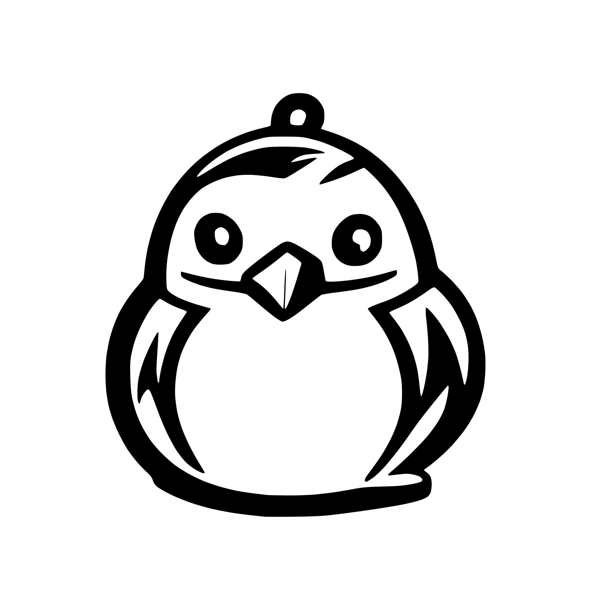 AI-generated SVG of a Create a Linux Tux in the style of the apple logo in macos