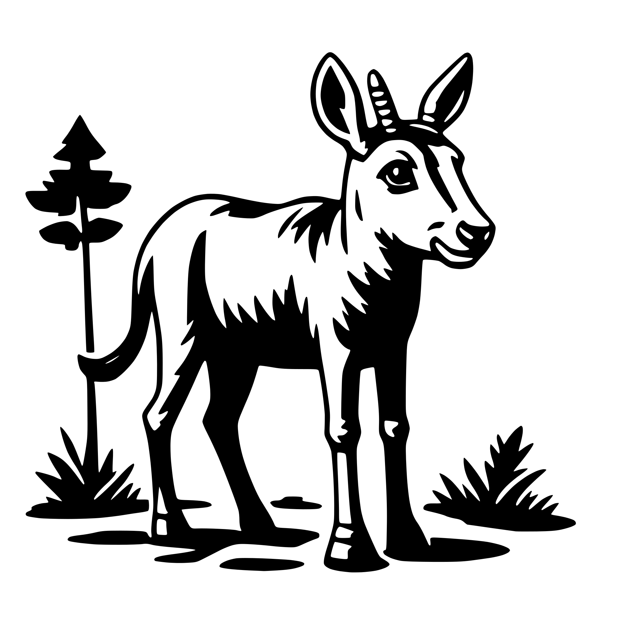 AI-generated SVG of a wildlife