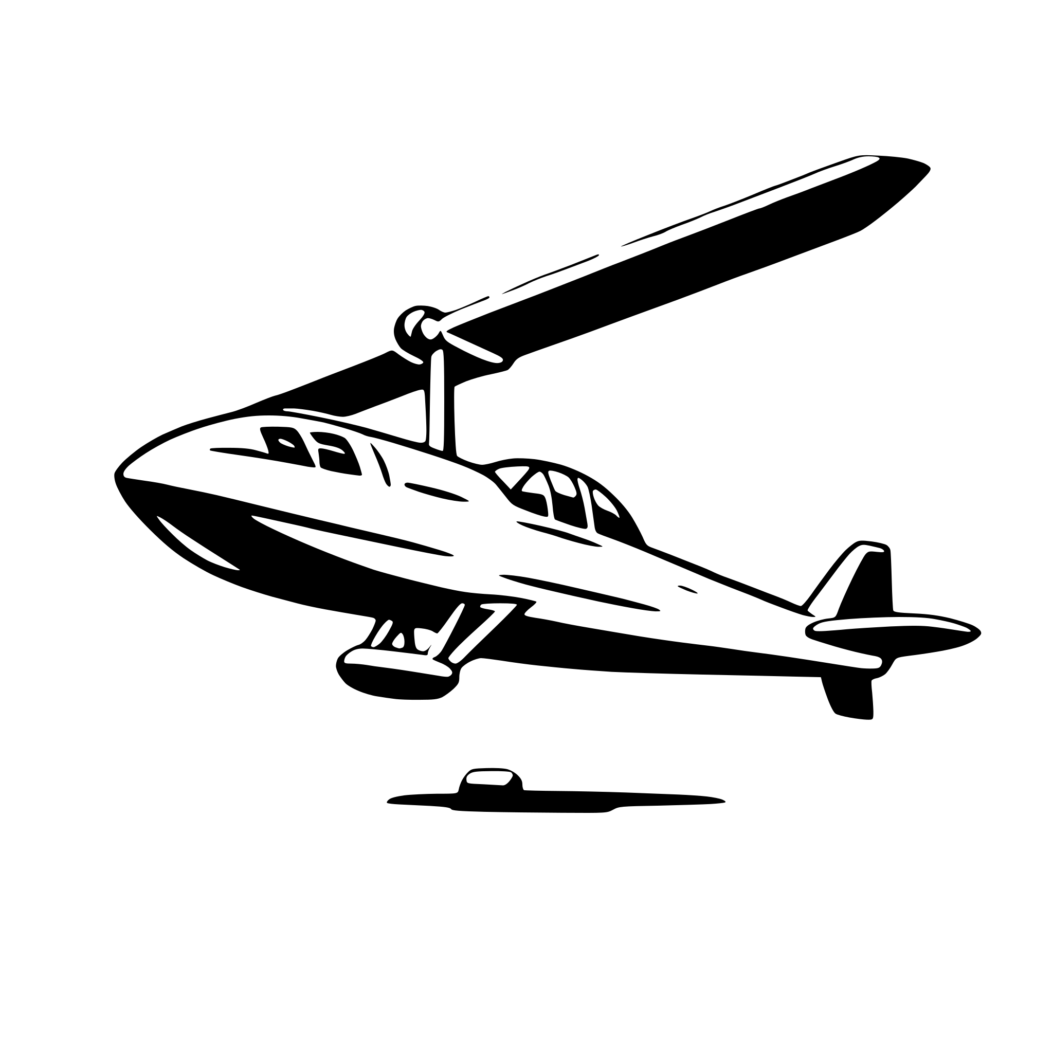 AI-generated SVG of 'glider'