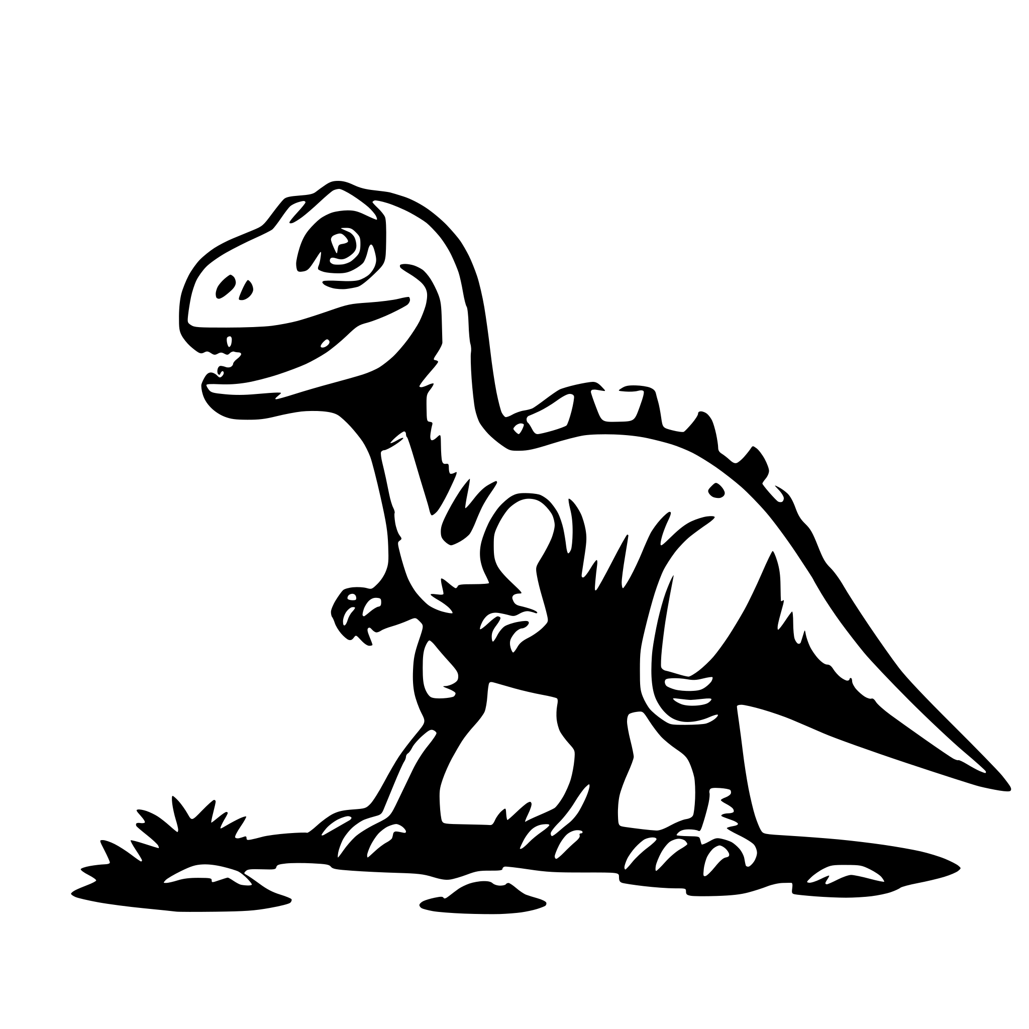 AI-generated SVG of a dinosaur