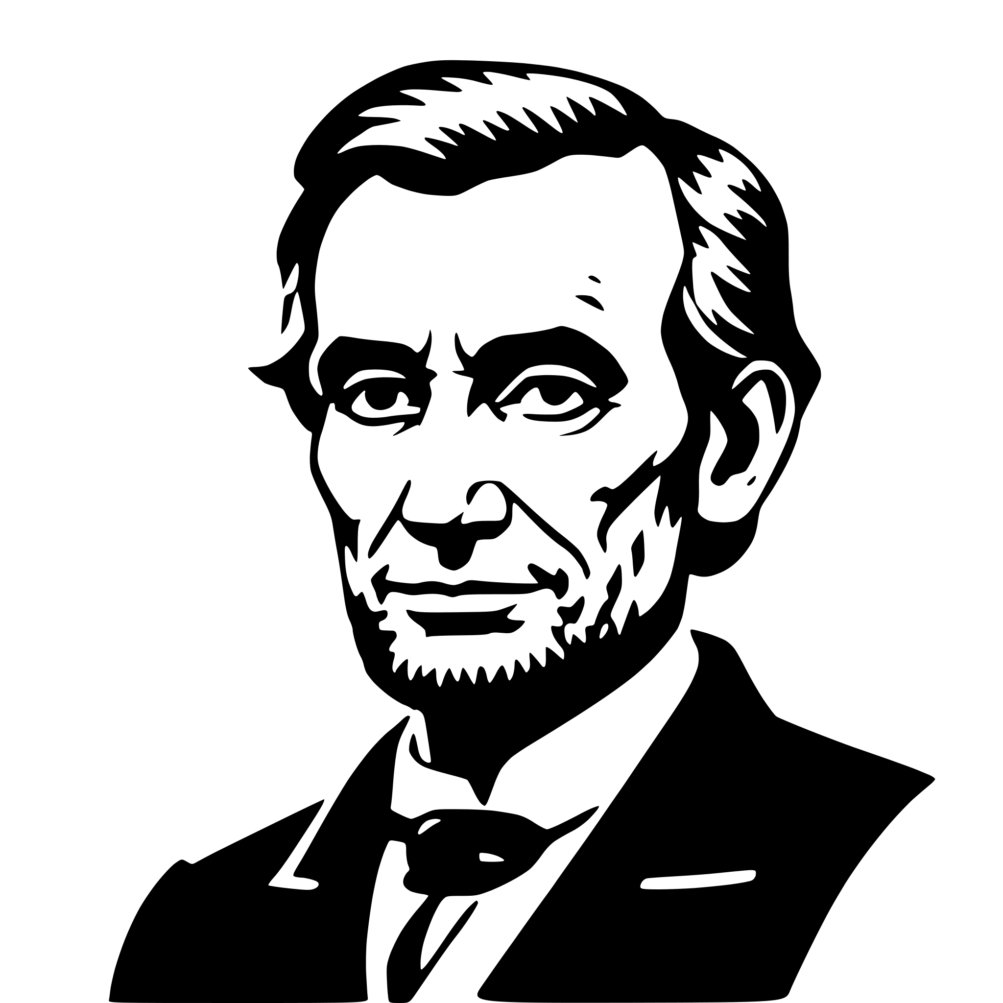 AI-generated SVG of a abraham lincoln