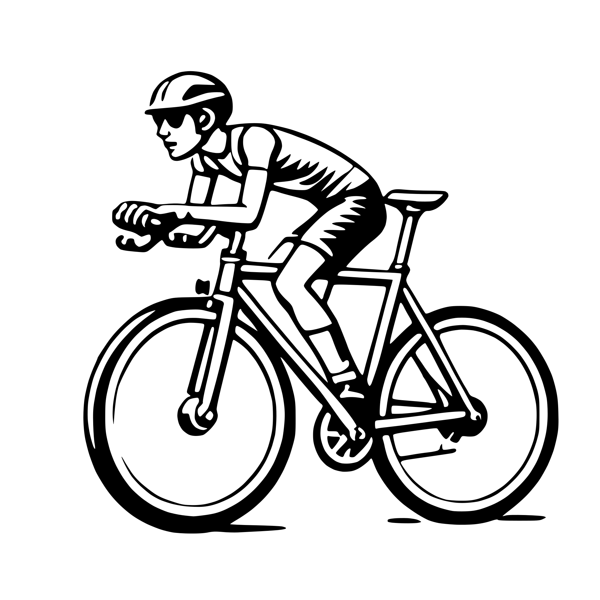 AI-generated SVG of a road bike