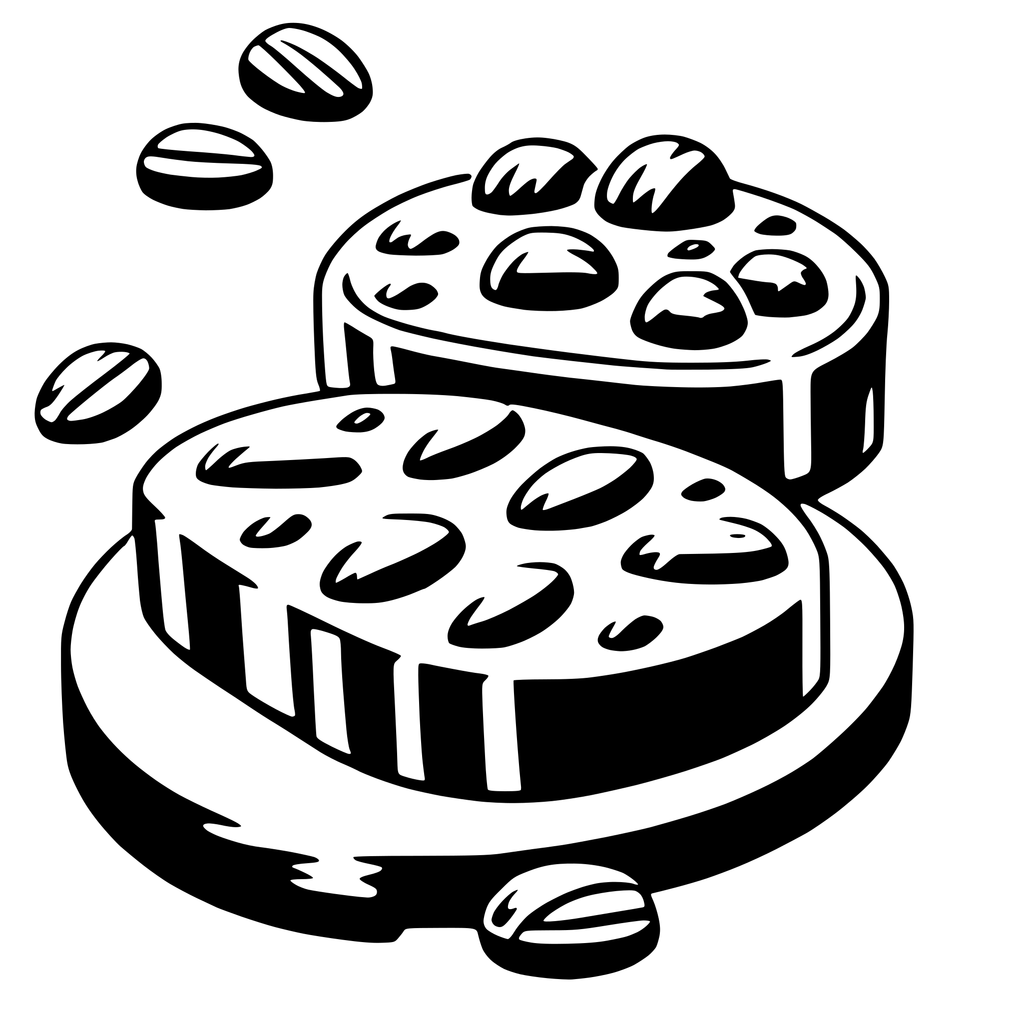 AI-generated SVG of 'praline'