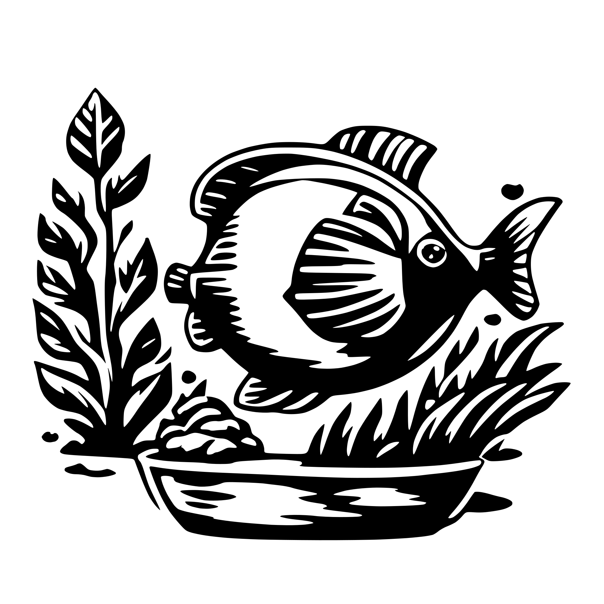 AI-generated SVG of a aquarium fish