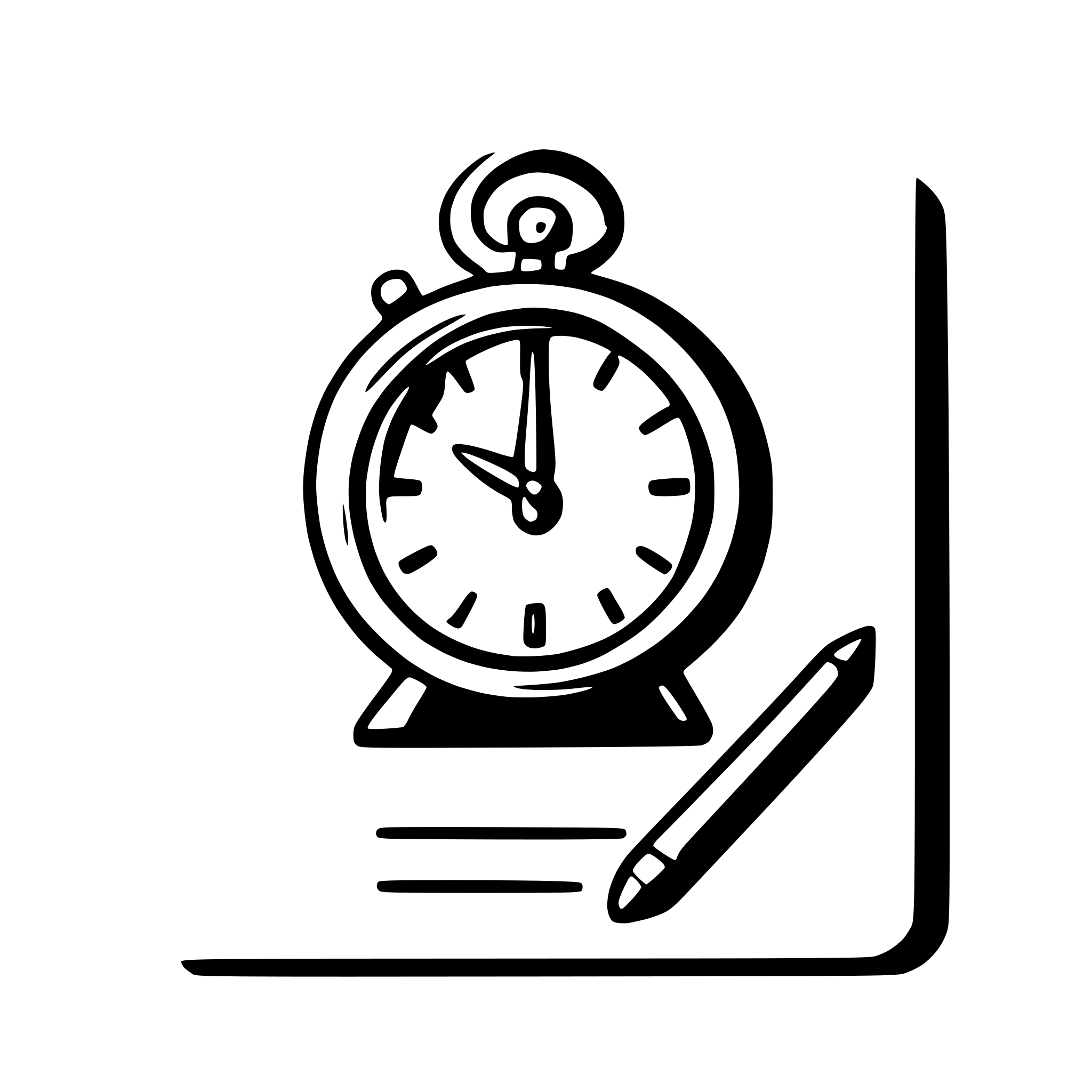 AI-generated SVG of a Icon of clock hands drawn with a marker on a legal notepad