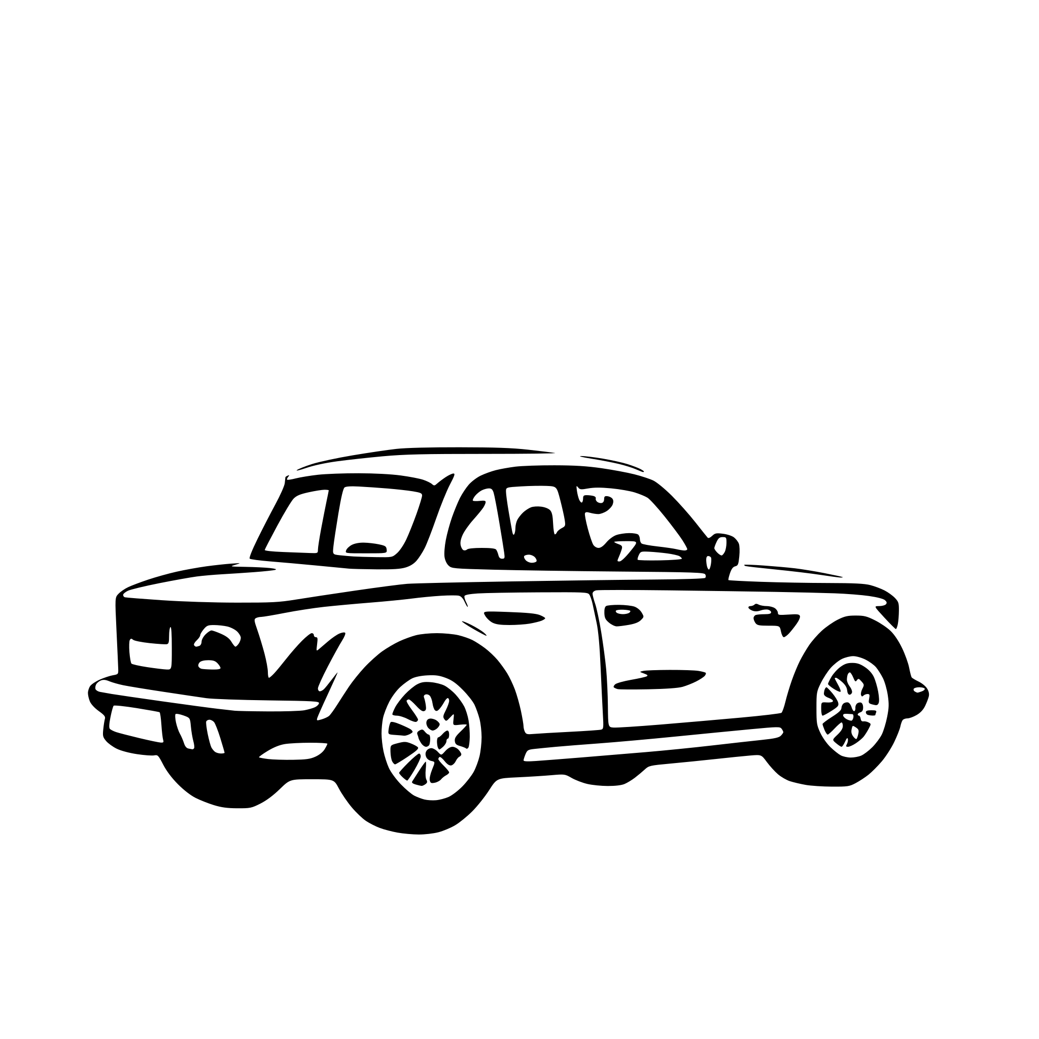 AI-generated SVG of 'the car is a bmw'