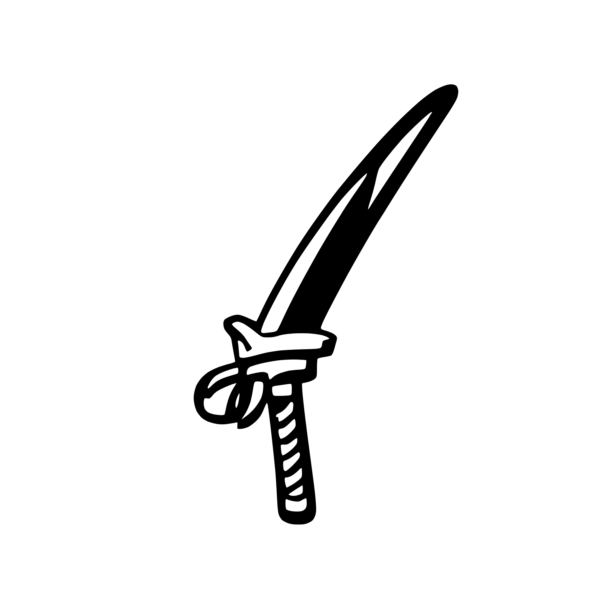 AI-generated SVG of a Japanese katana