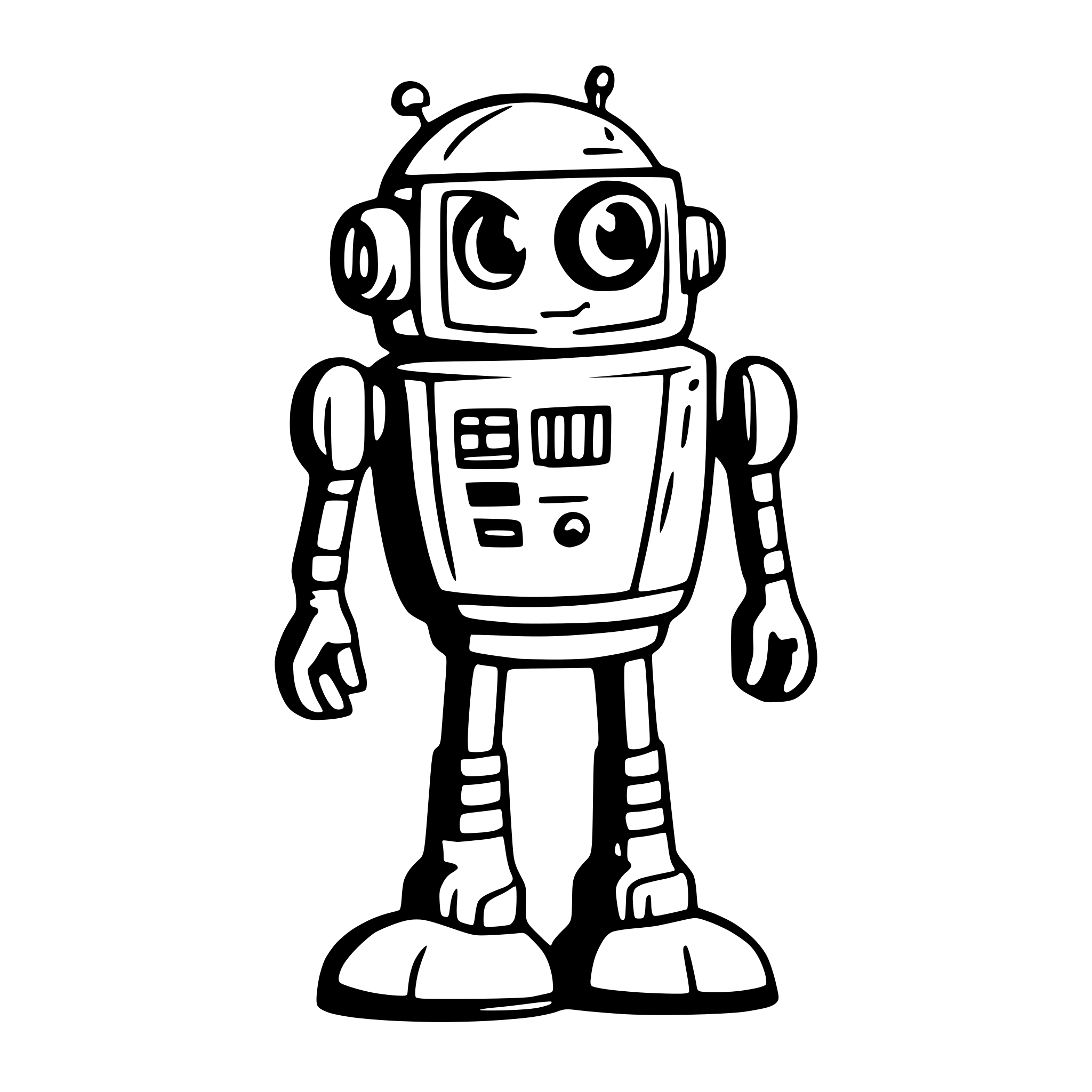 AI-generated SVG of a robot