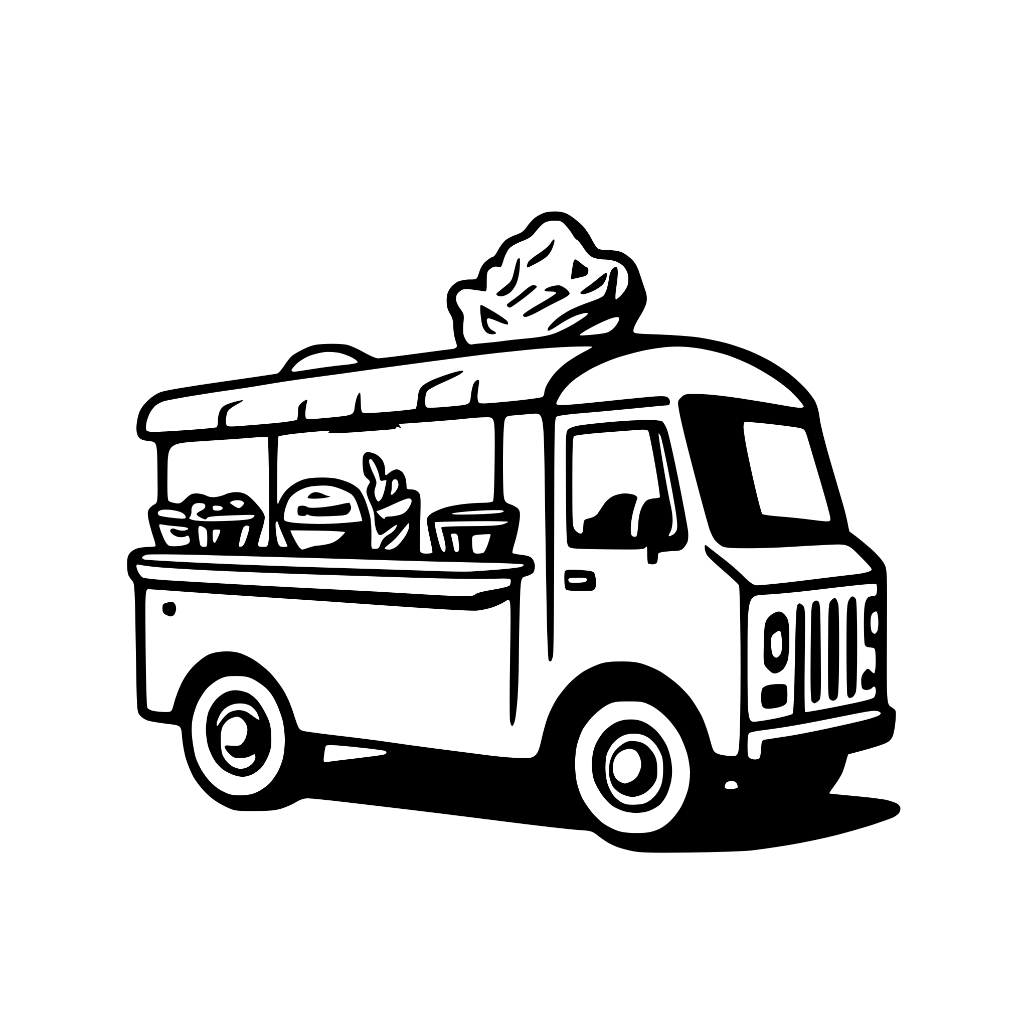 AI-generated SVG of a food truck