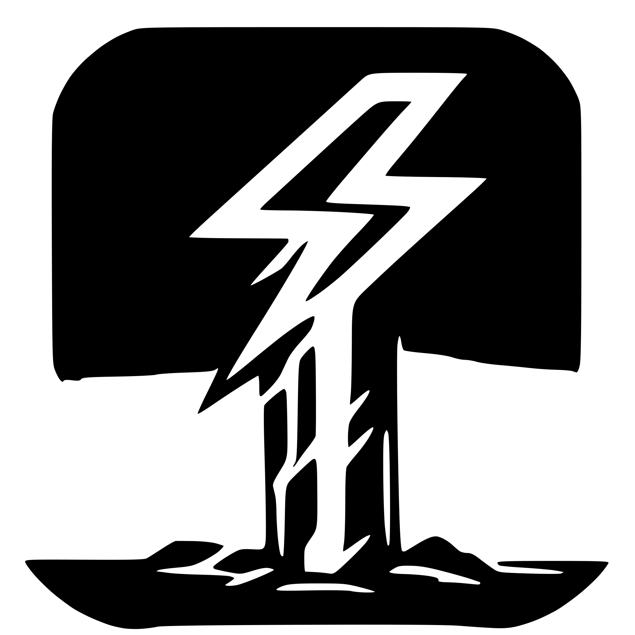 AI-generated SVG of a Square, with lightning bolt inside