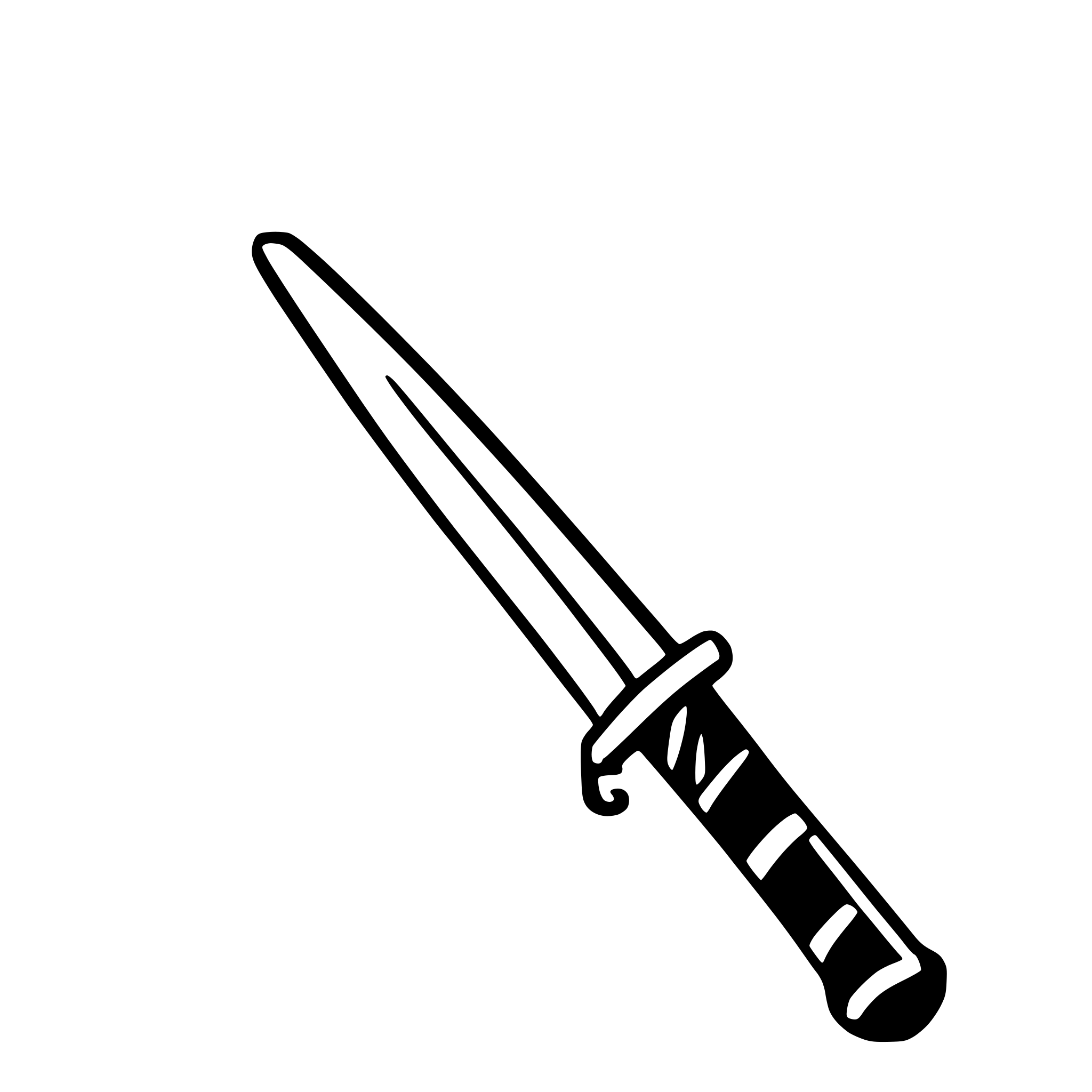 AI-generated SVG of a Japanese katana