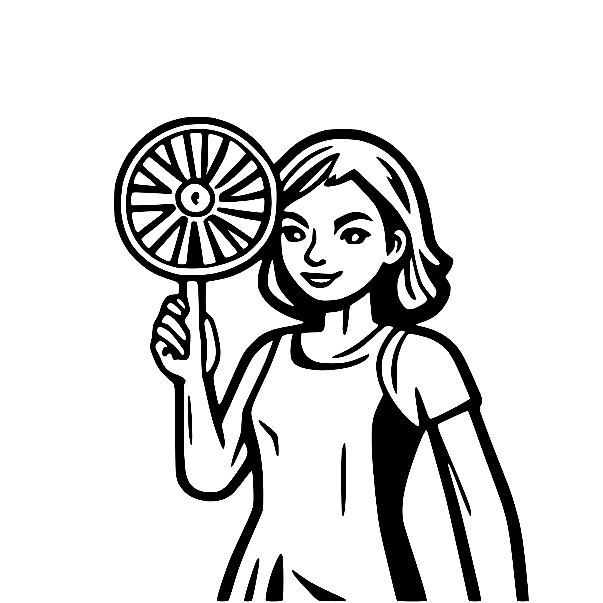 AI-generated SVG of a A doodle-style line art of a person sweating from heat, fanning themselves with a hand-held fan, sun overhead with heat waves, simple monochrome outline, minimal detail, smooth clean paths, no fill colors, white background, optimized for SVG animation.