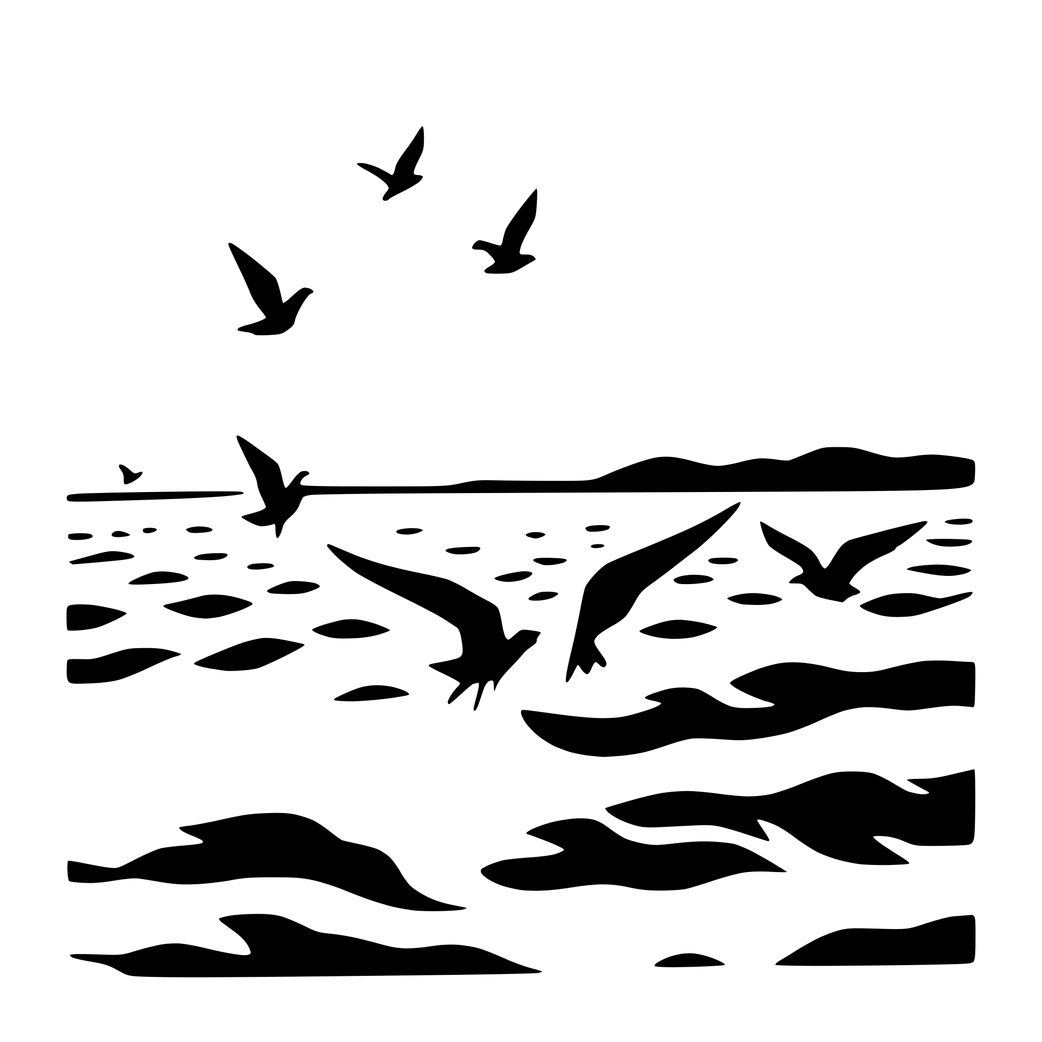 AI-generated SVG of 'seagulls flying over ocean'