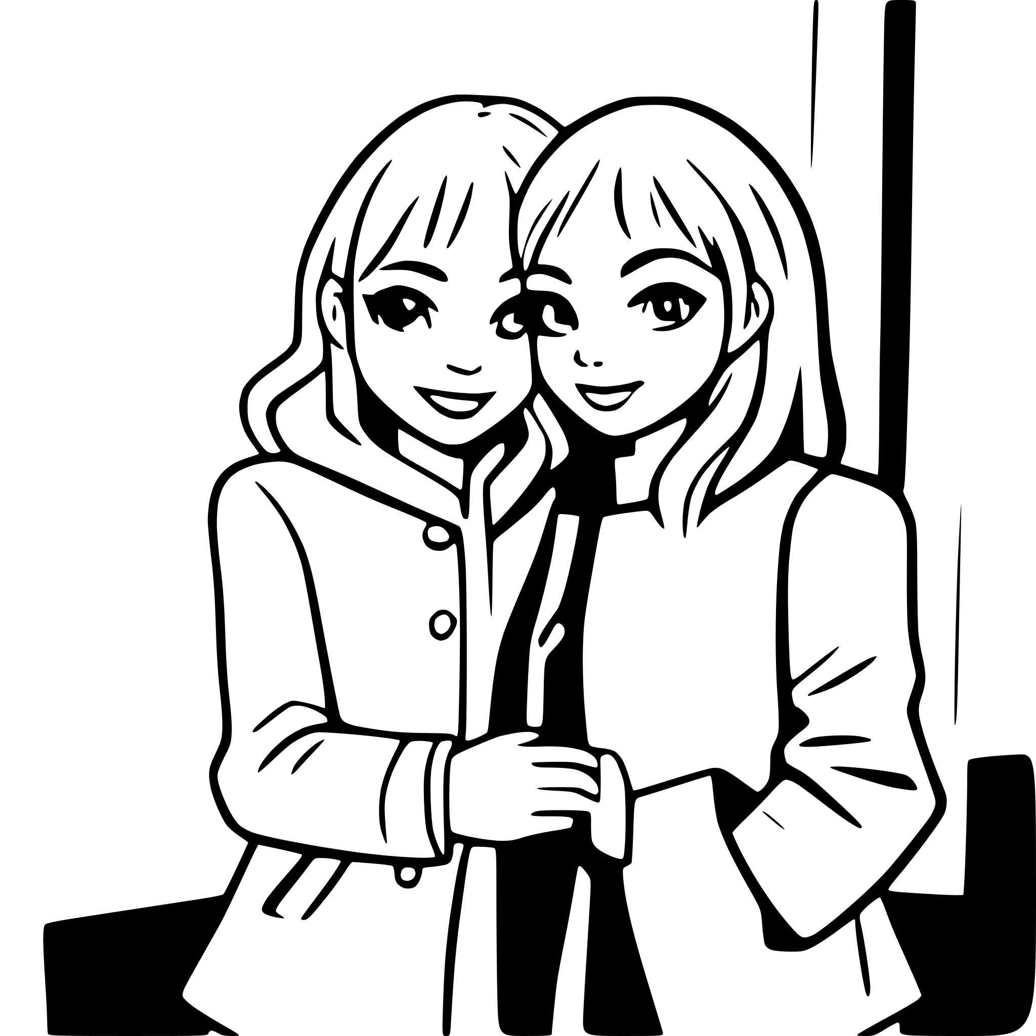 AI-generated SVG of a couple in love