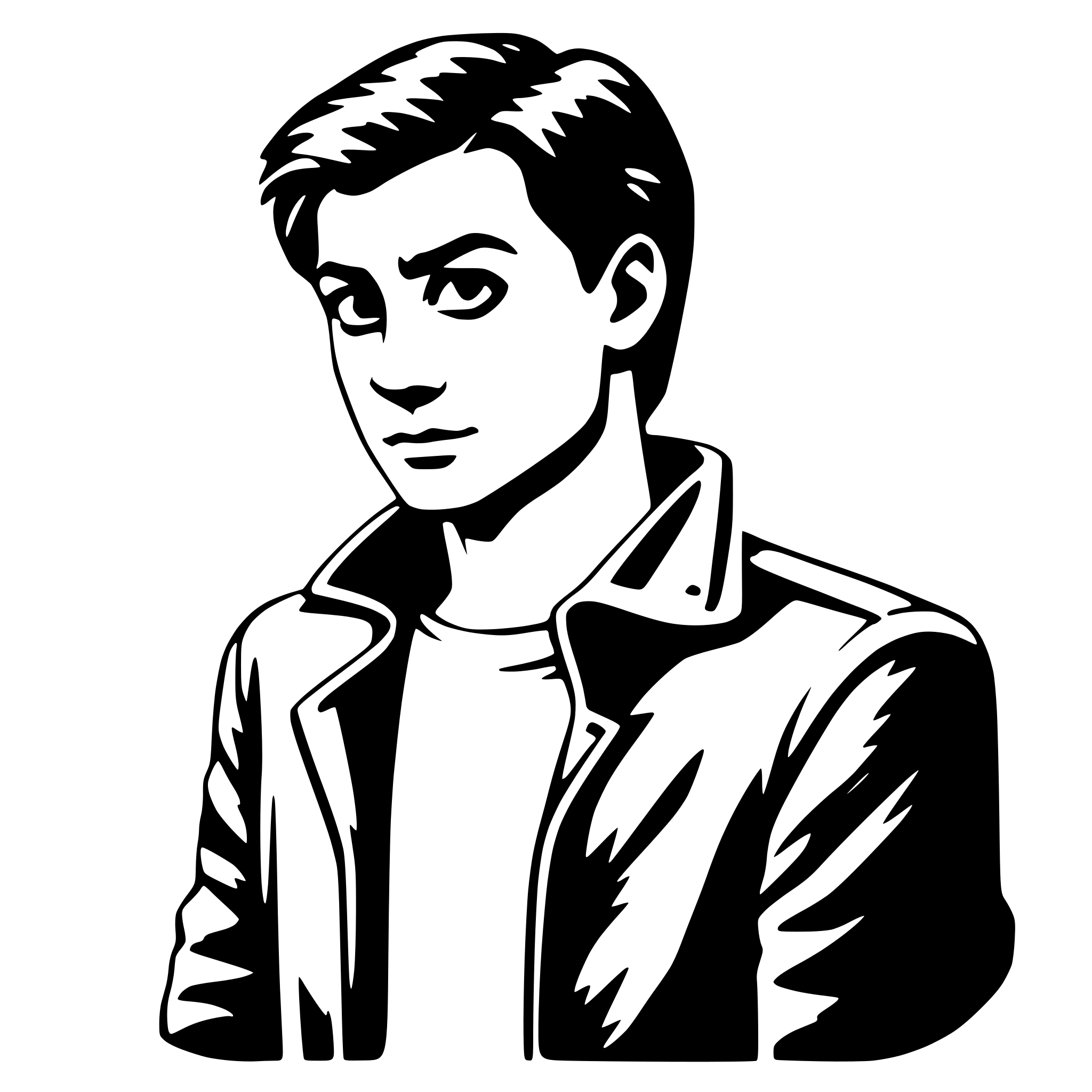 AI-generated SVG of 'peter parker'