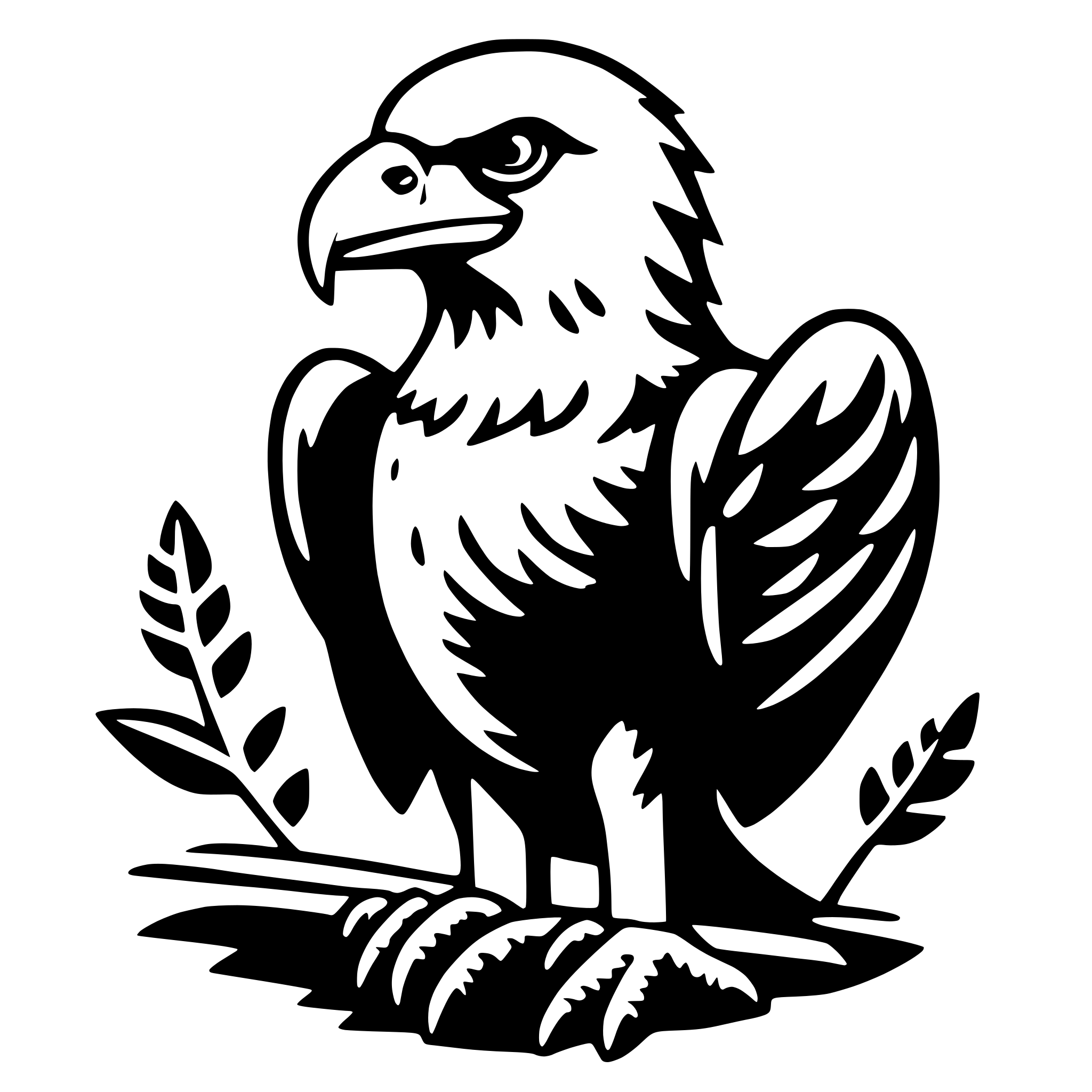 AI-generated SVG of 'eagle'