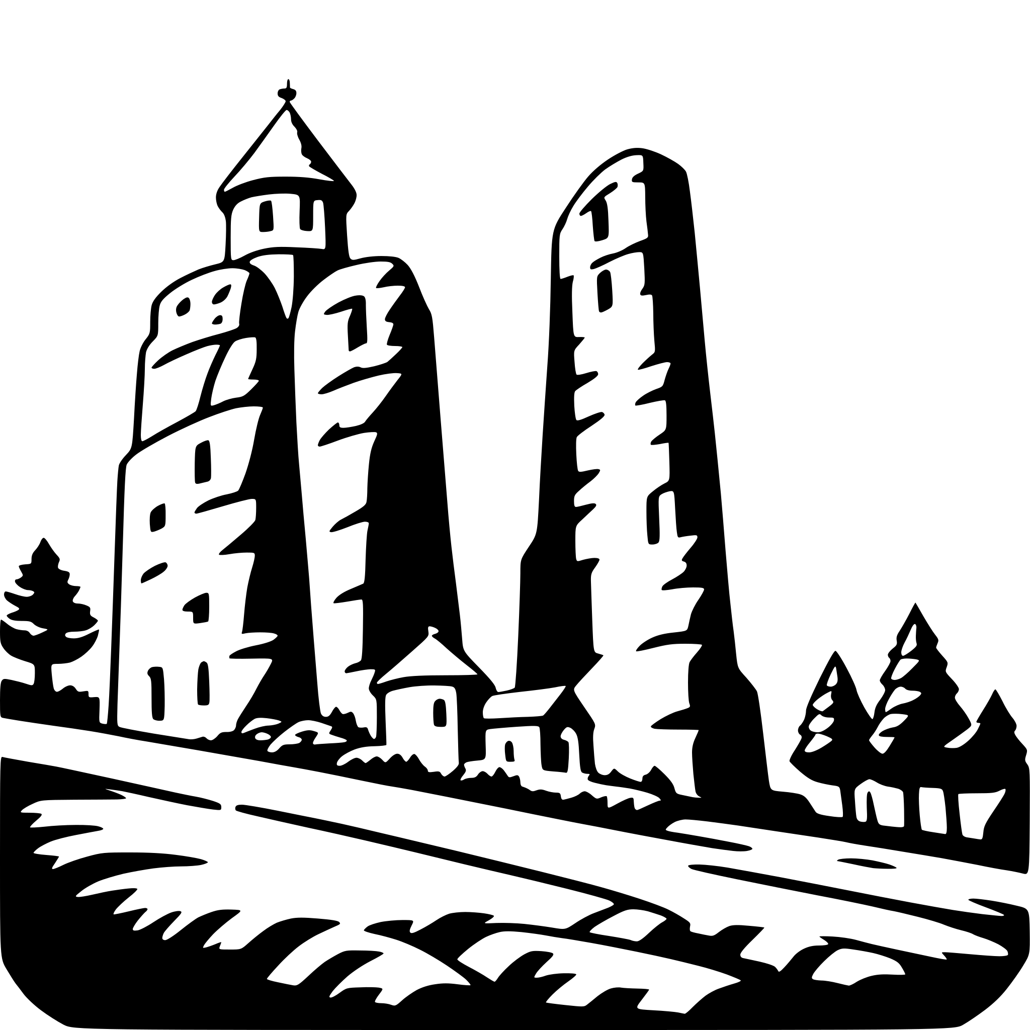 AI-generated SVG of a meteora