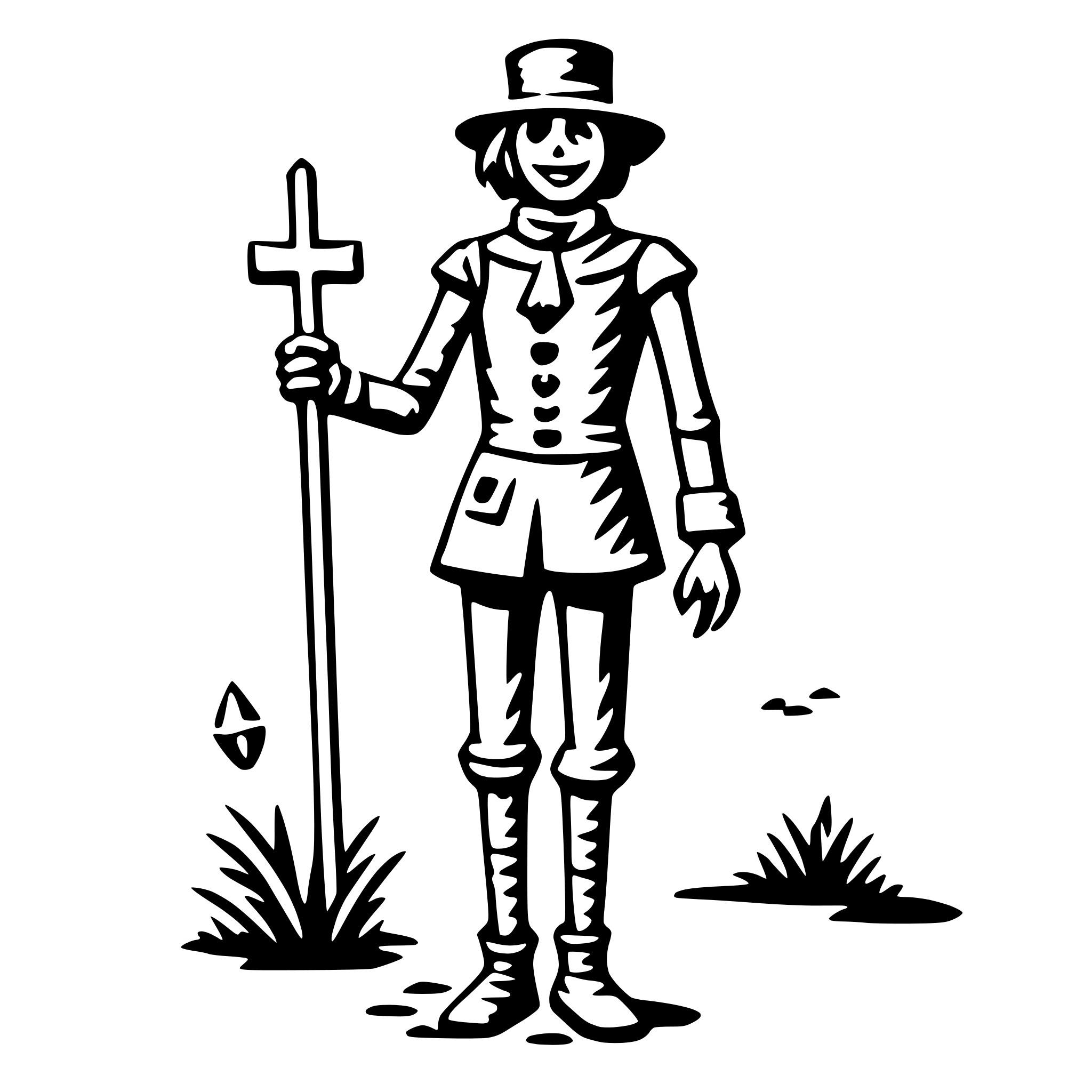 AI-generated SVG of 'scarecrow'