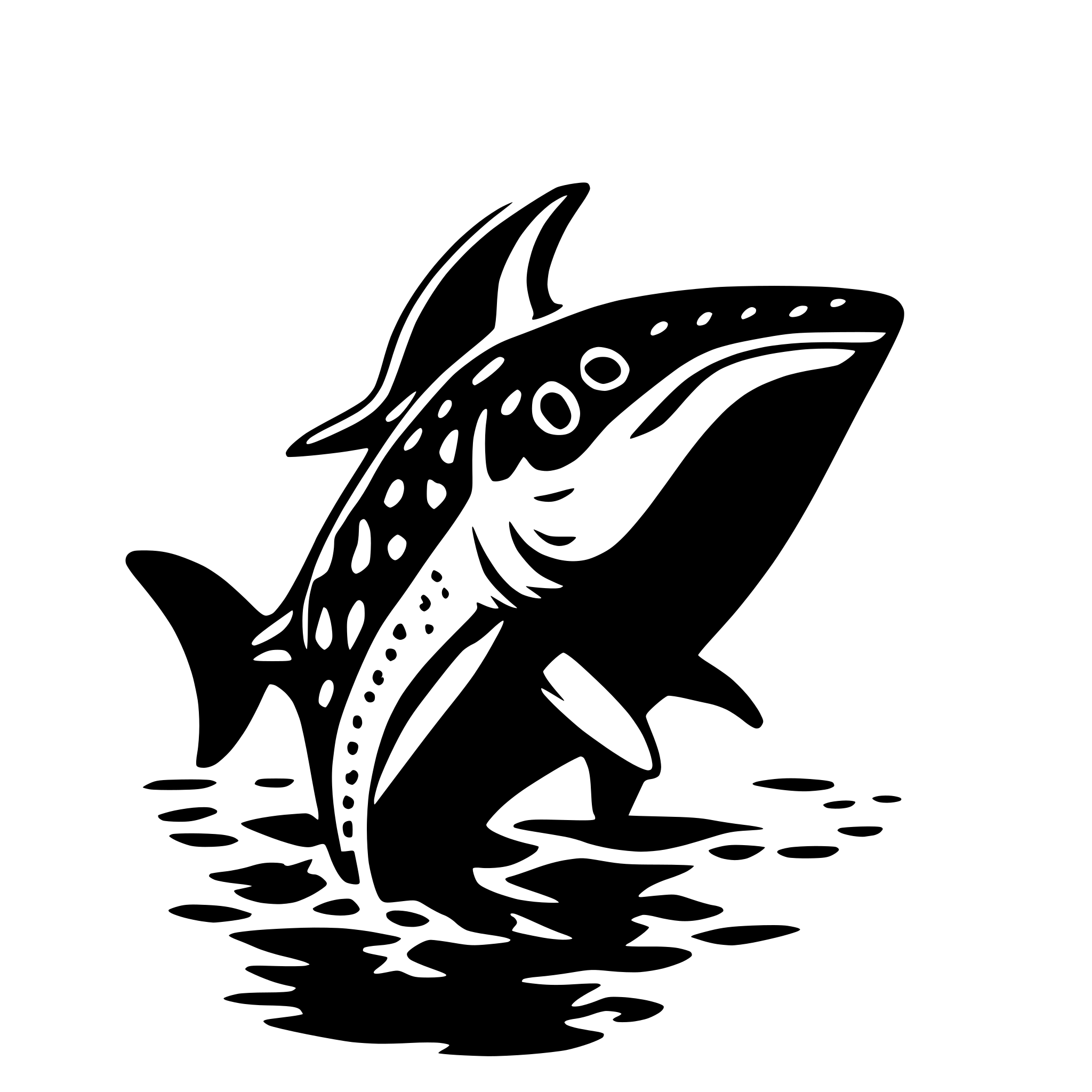 AI-generated SVG of a whale shark
