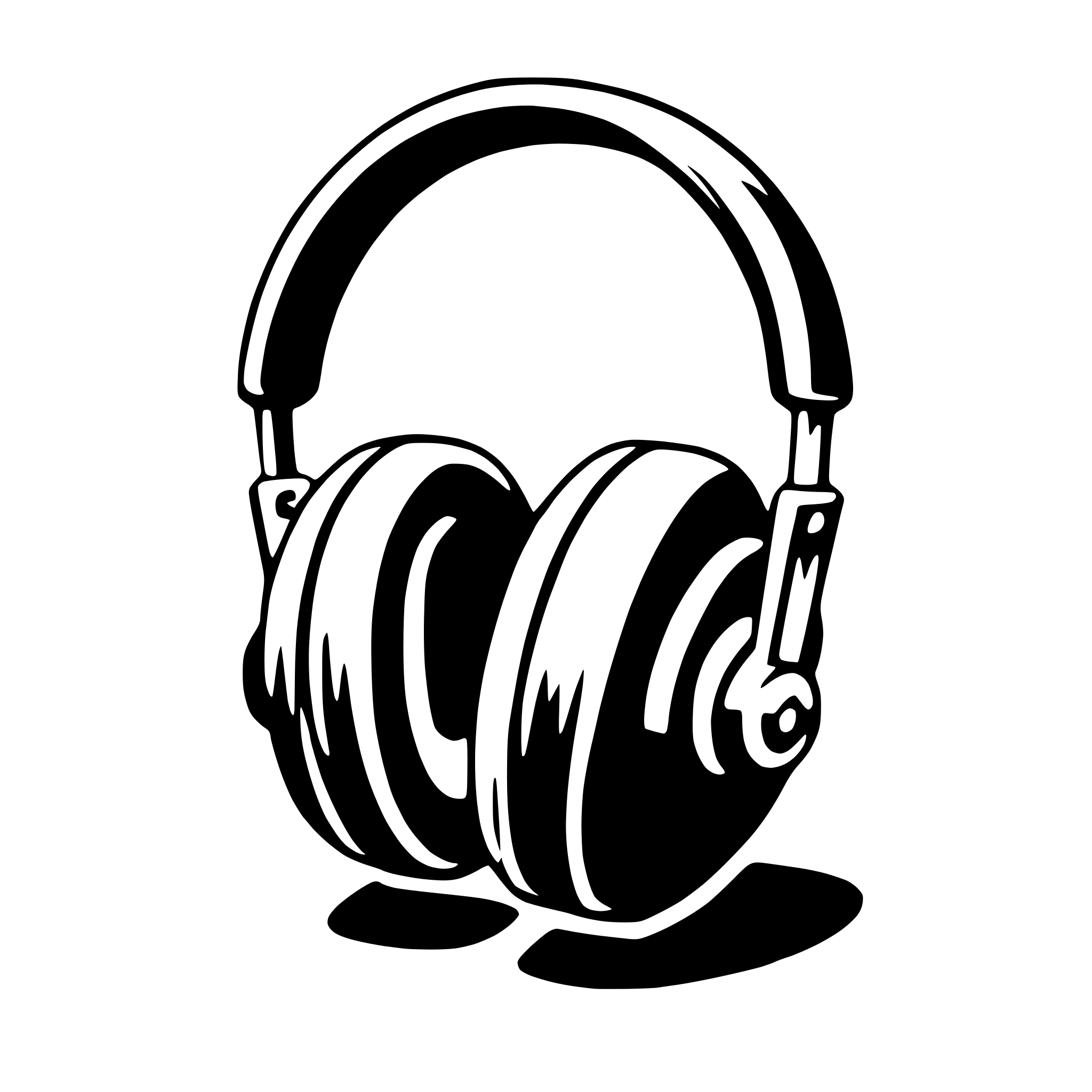 AI-generated SVG of a earmuffs