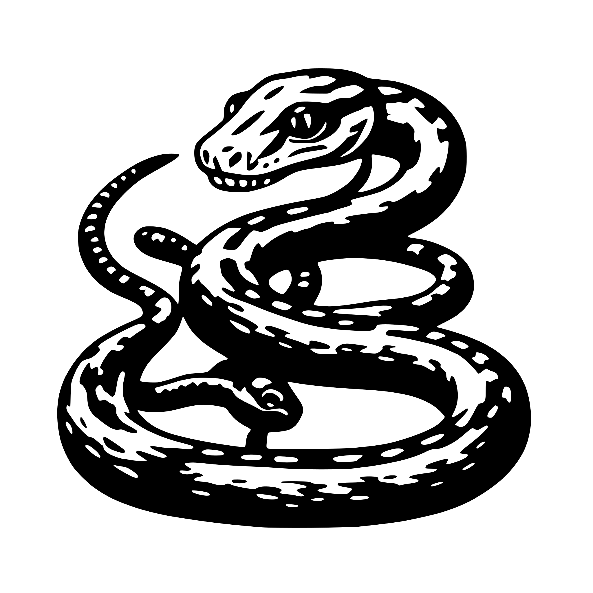 AI-generated SVG of 'medicine snake'