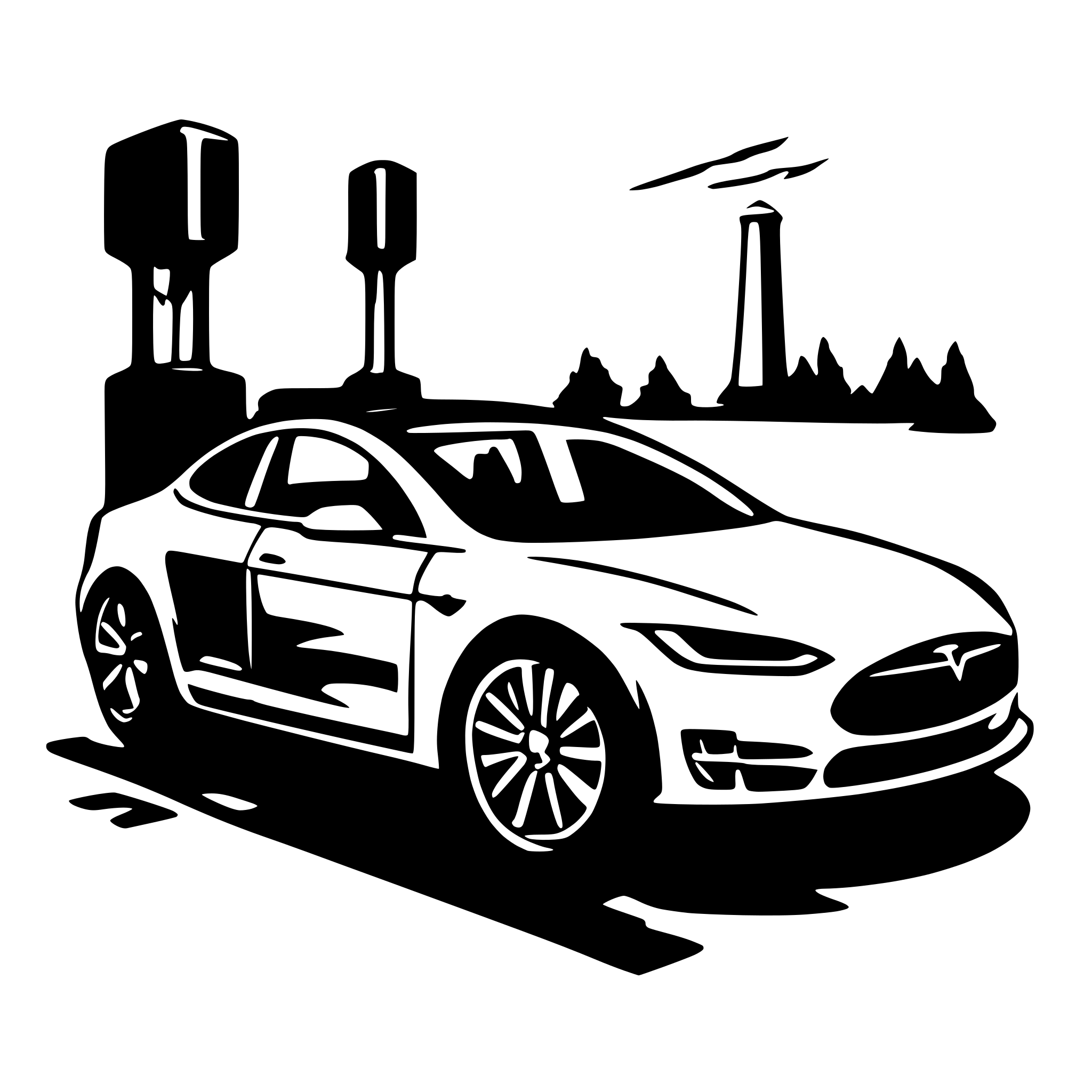 AI-generated SVG of 'tesla'