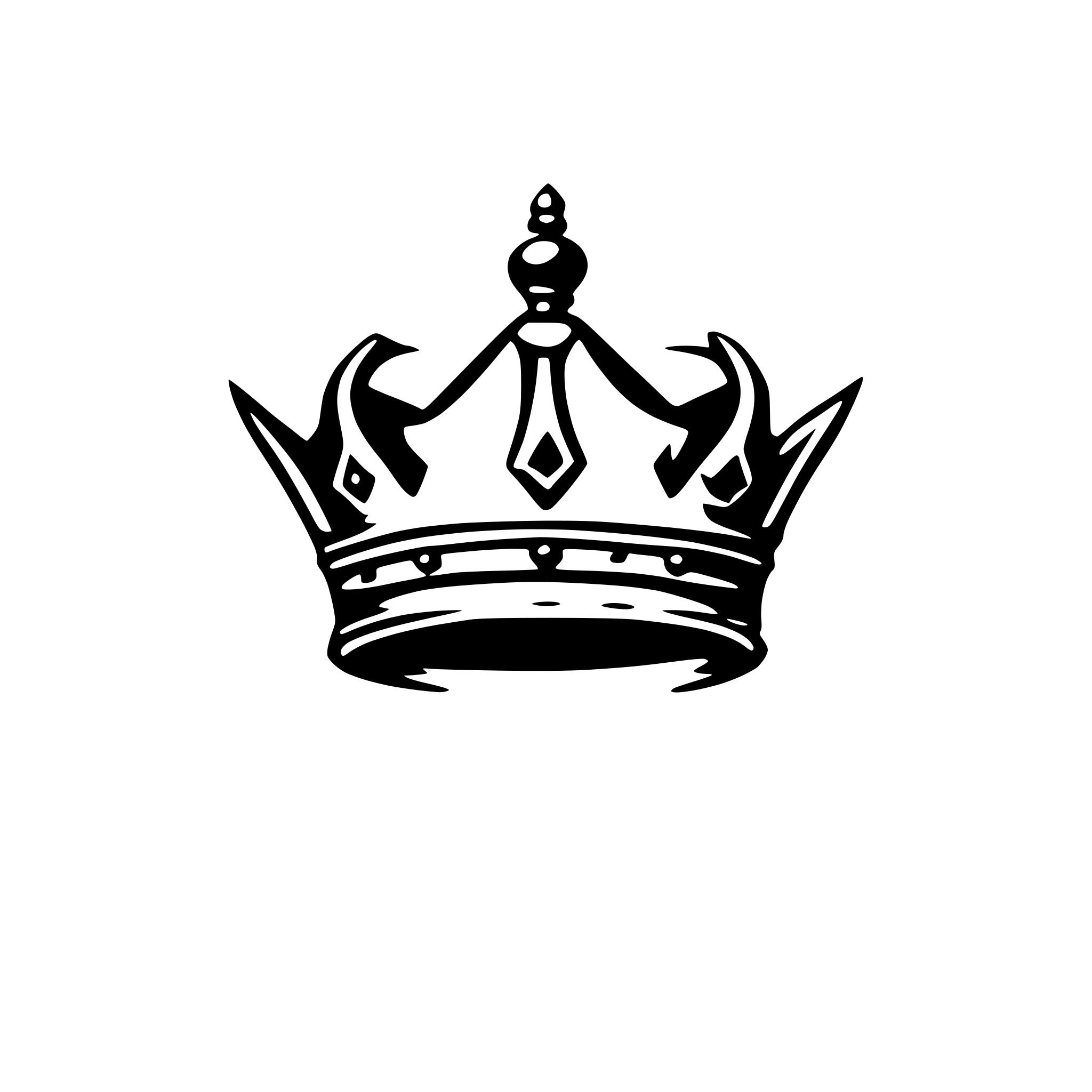 AI-generated SVG of a crown outline