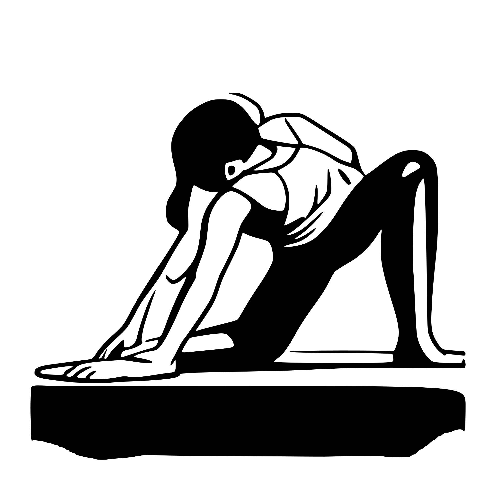 AI-generated SVG of 'downward dog yoga pose for app'