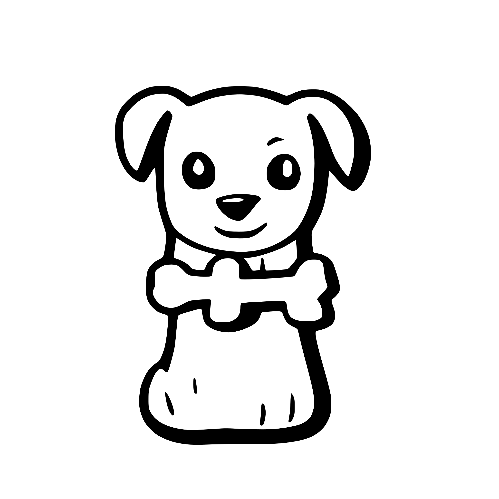 AI-generated SVG of a dog chewy bone