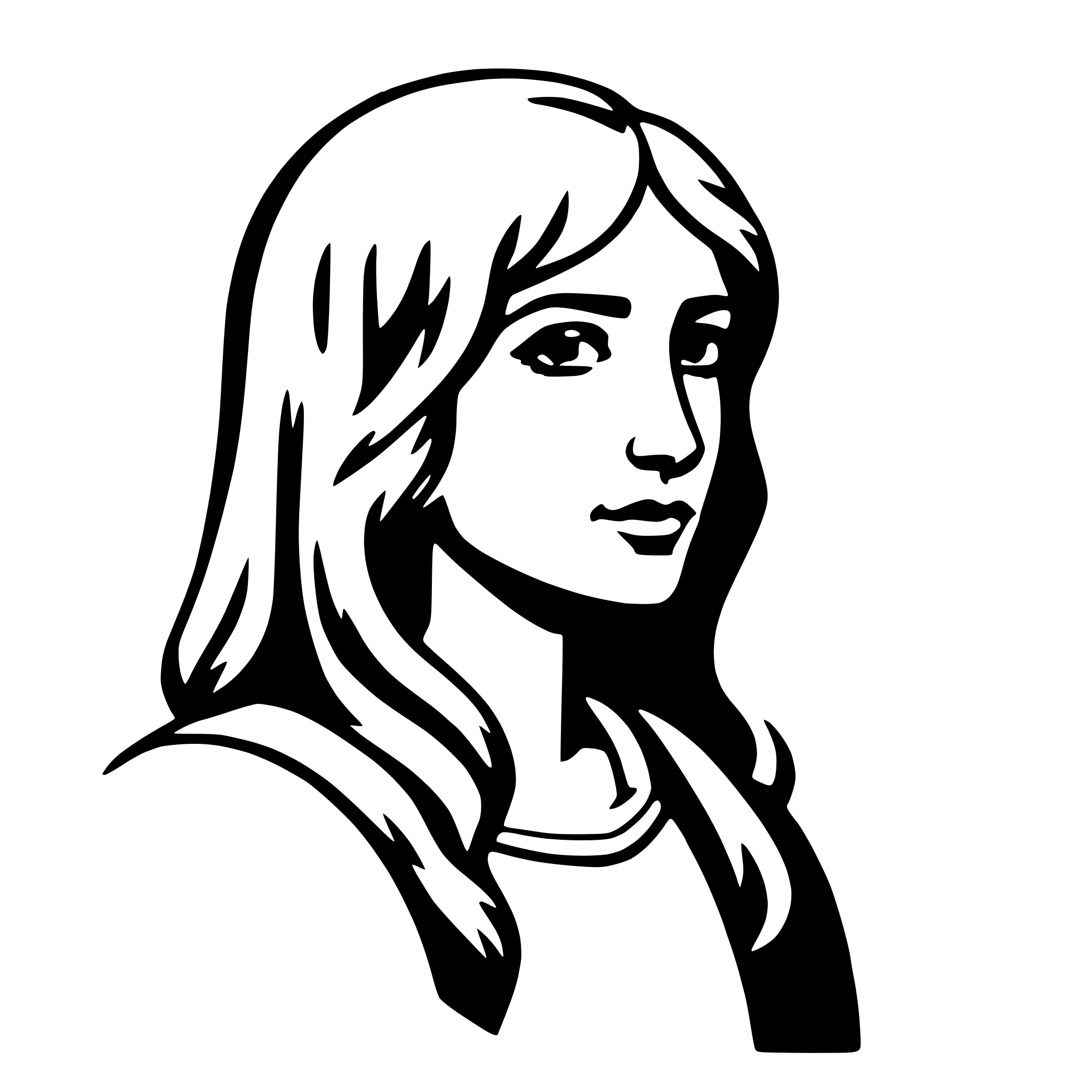 AI-generated SVG of a arianrhod