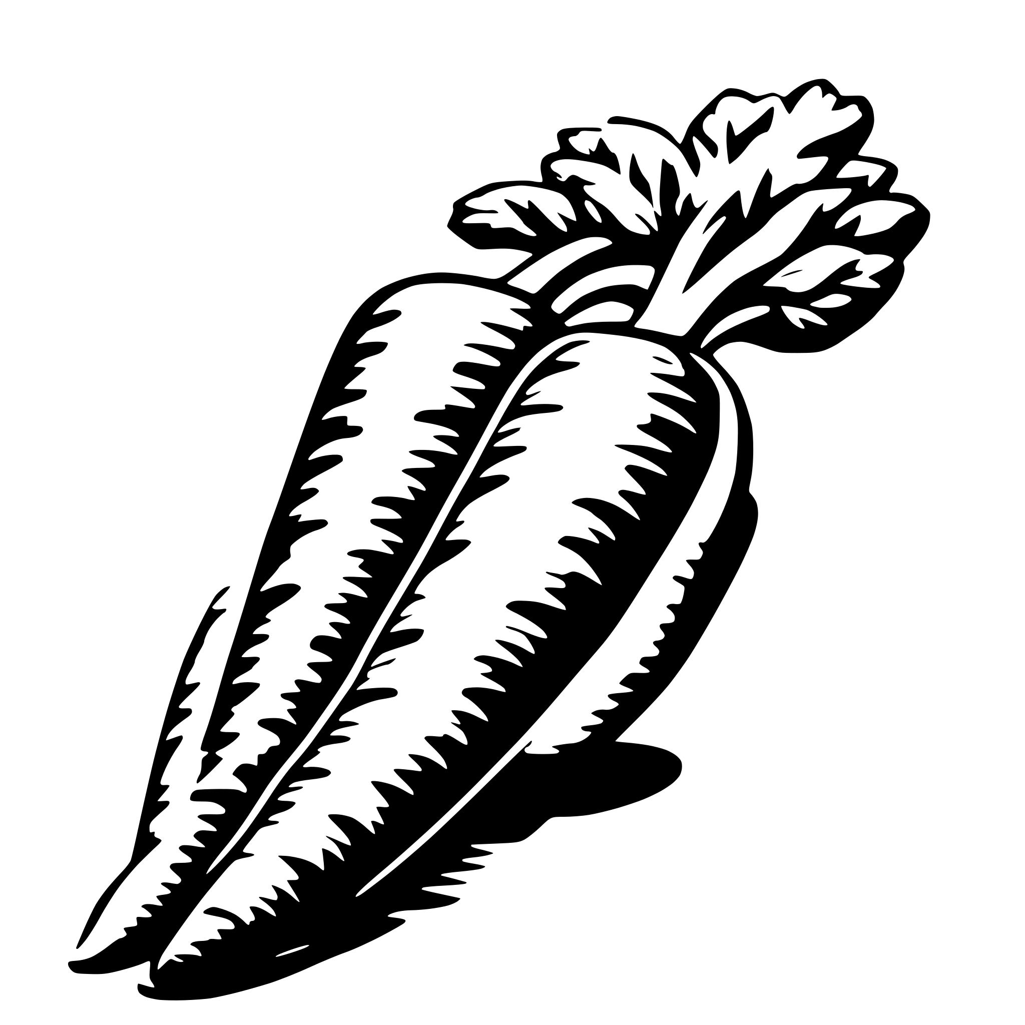 AI-generated SVG of 'create a carrot'