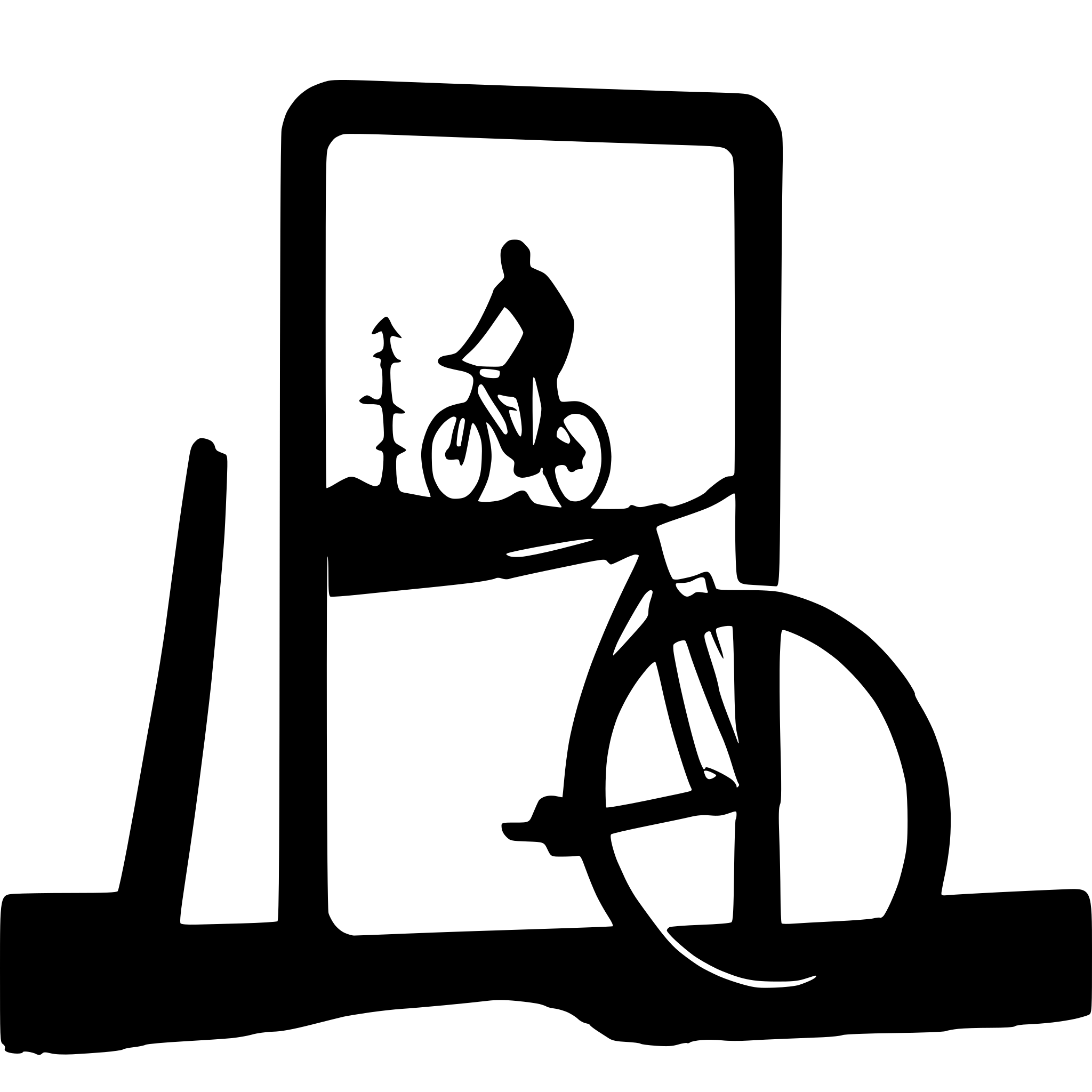 AI-generated SVG of a mountainbike breaking out of a picture frame