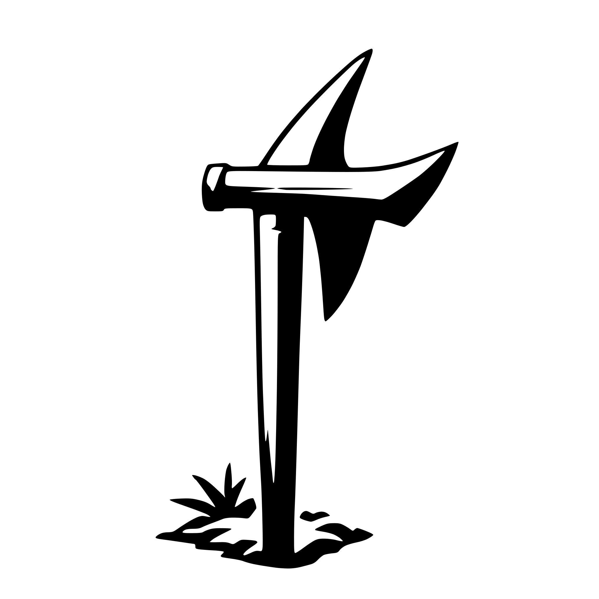 AI-generated SVG of a pickaxe