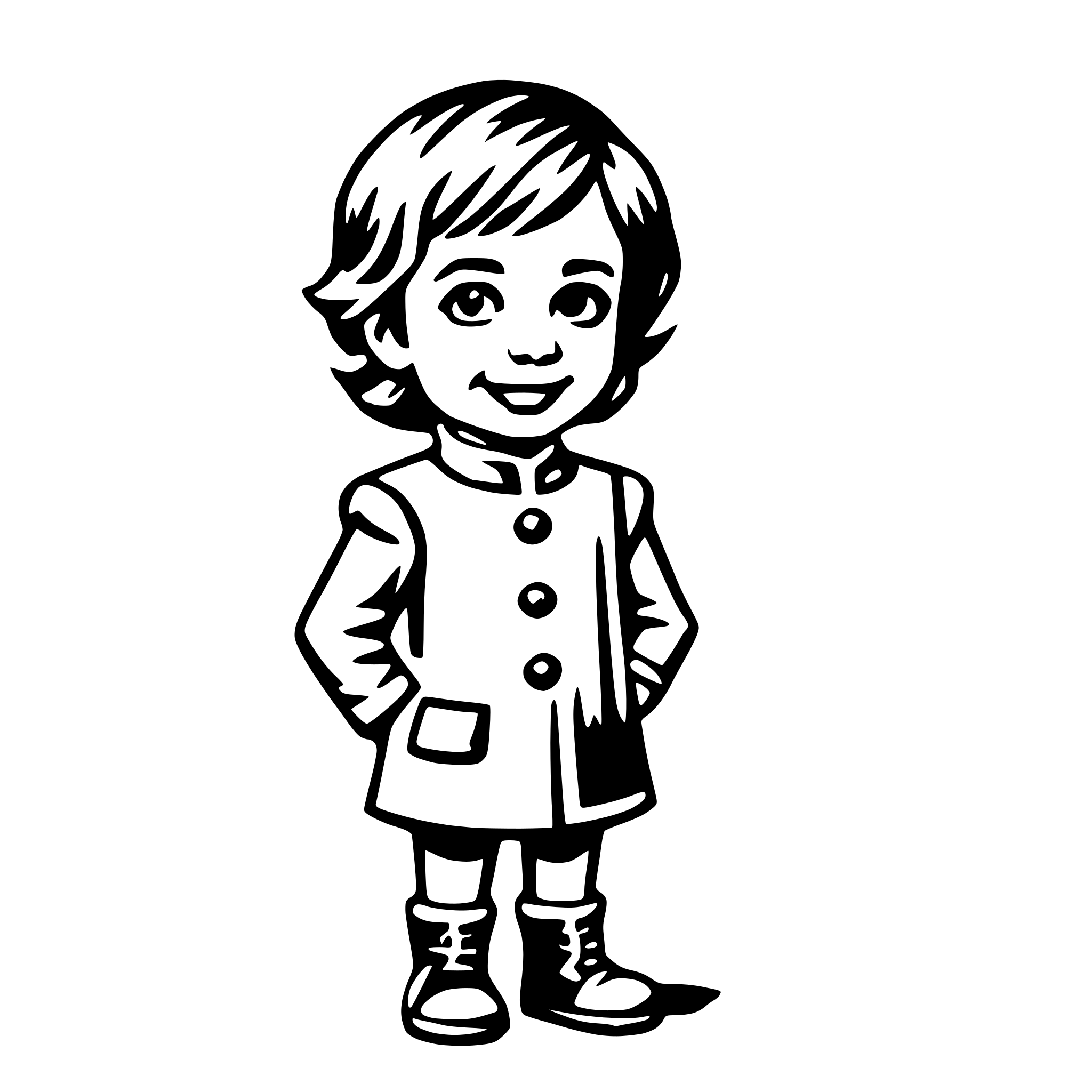 AI-generated SVG of 'kid'