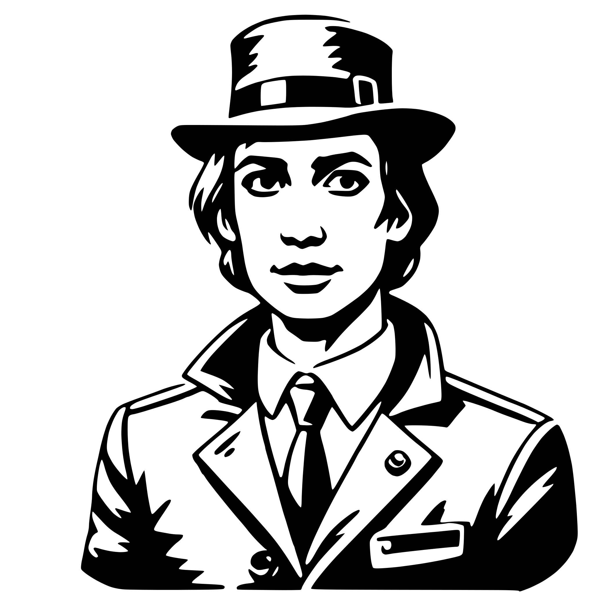 AI-generated SVG of 'detective'